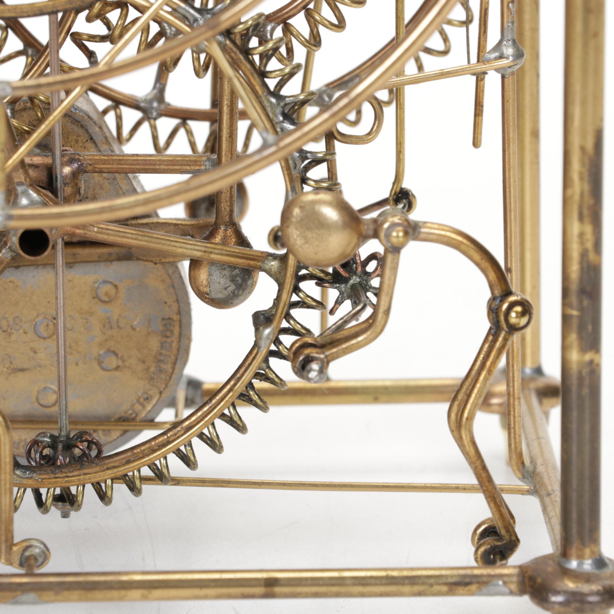 Gordon Bradt Designed Brass Motion "Six Man Clock," Kinetico Studios, 1990s