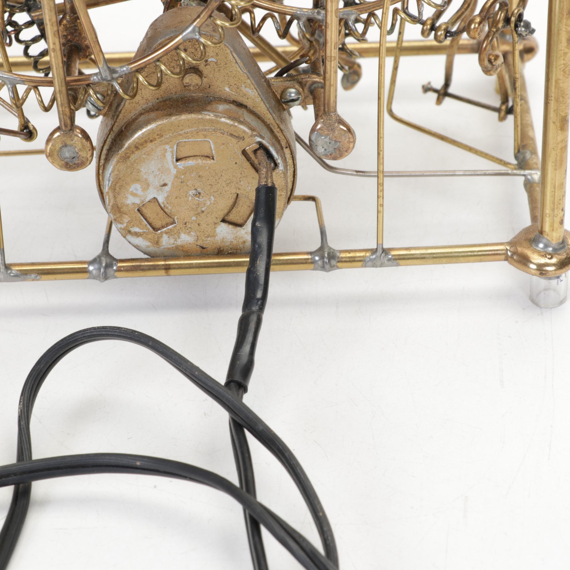 Gordon Bradt Designed Brass Motion "Six Man Clock," Kinetico Studios, 1990s