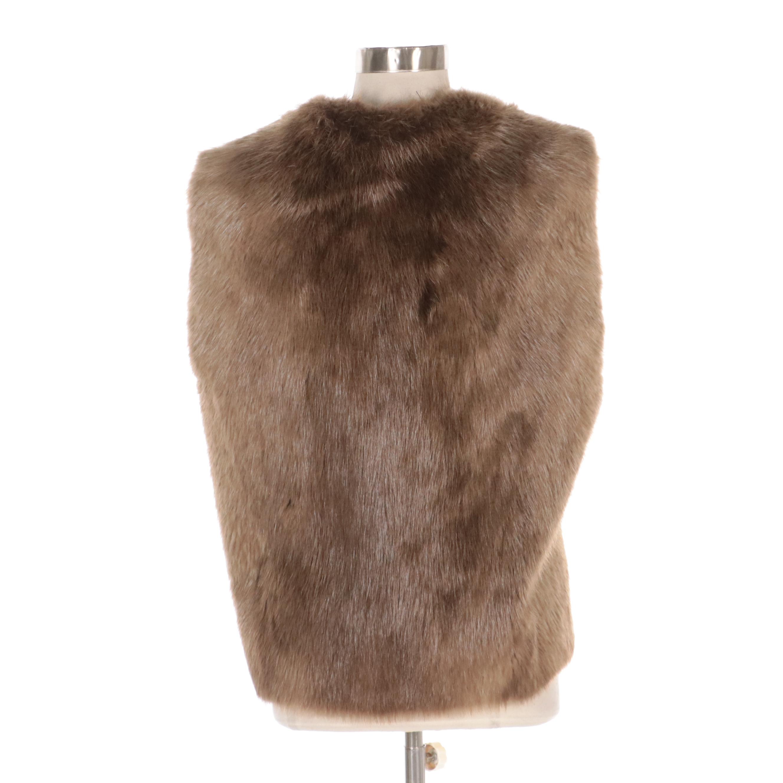 Canadian Natural Beaver Fur Vest
