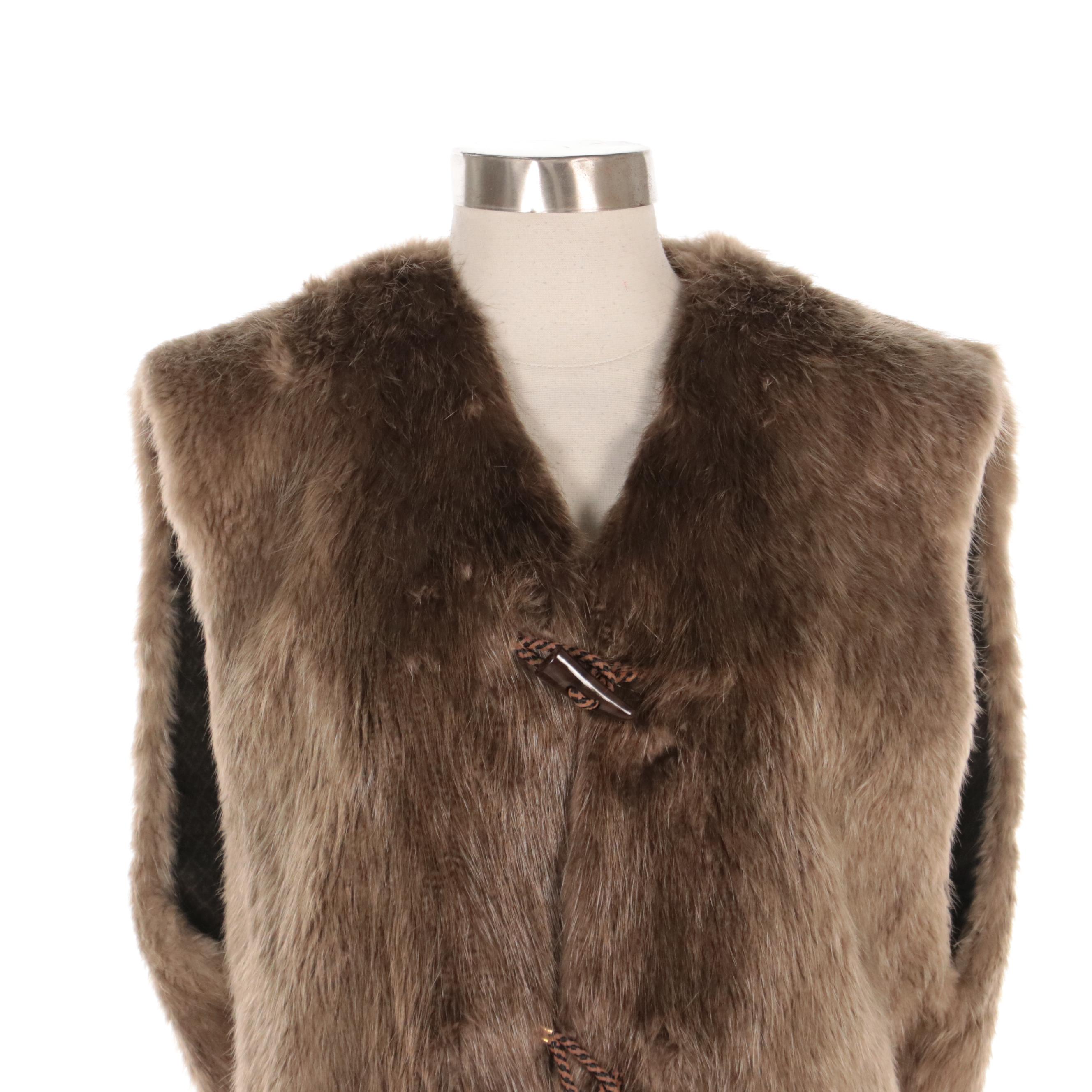 Canadian Natural Beaver Fur Vest