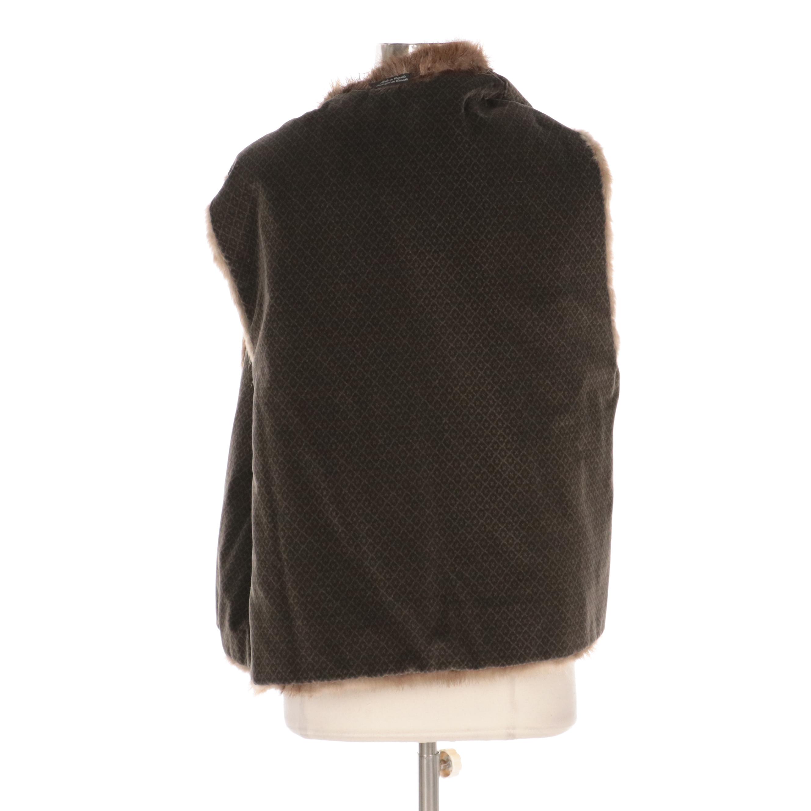 Canadian Natural Beaver Fur Vest