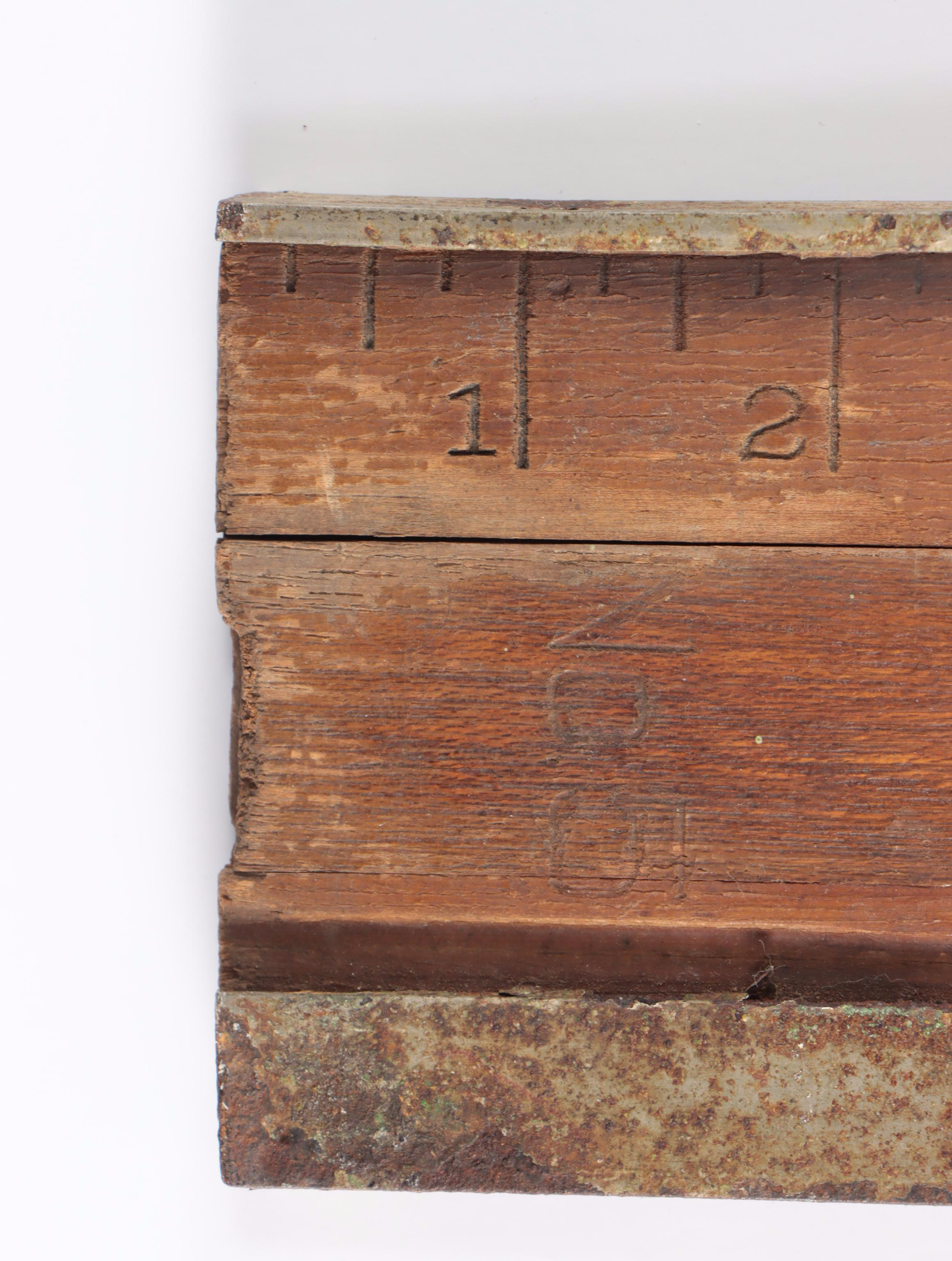 Hyco Wooden 72" Measuring Stick, Early 20th Century