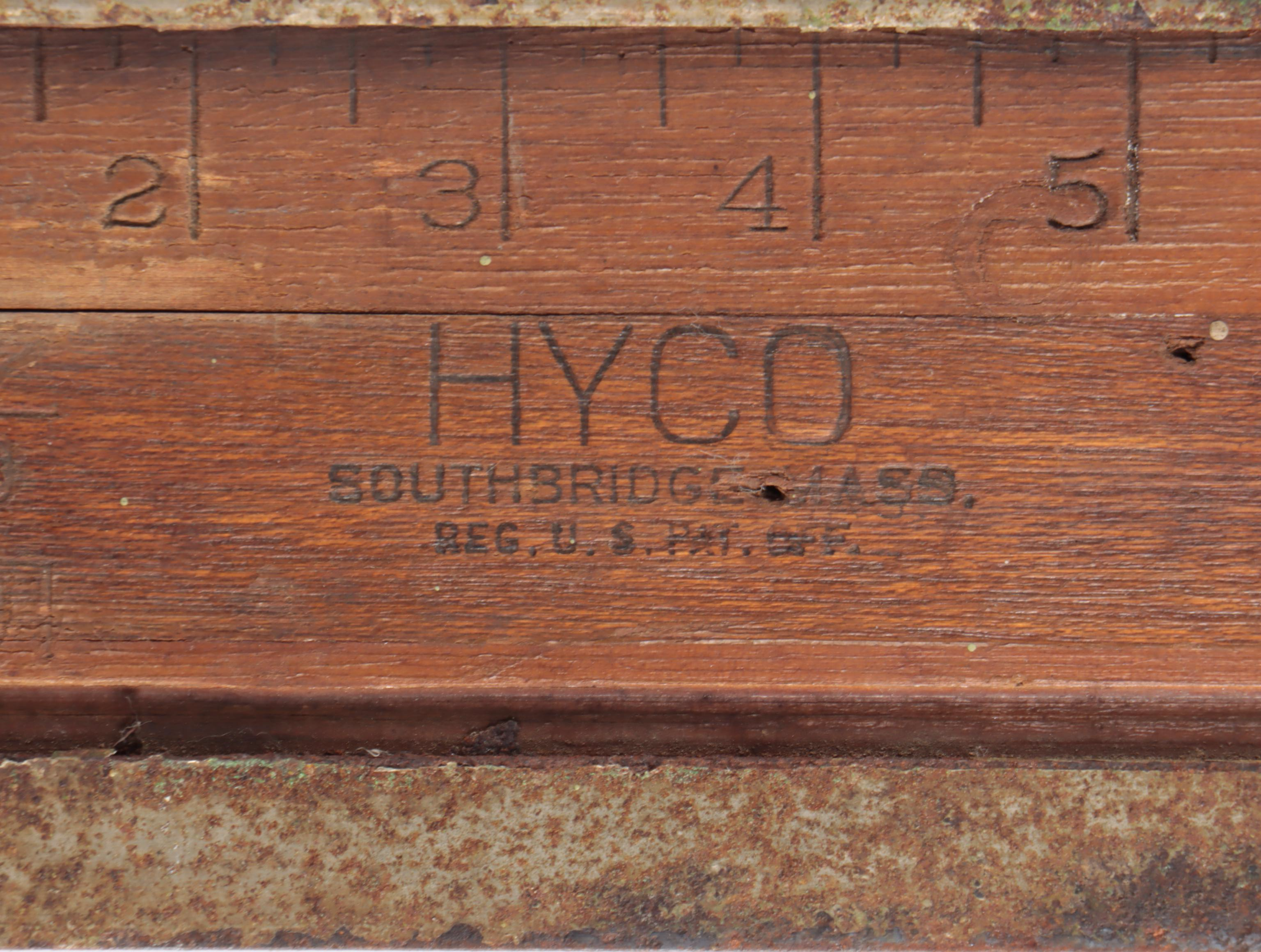 Hyco Wooden 72" Measuring Stick, Early 20th Century