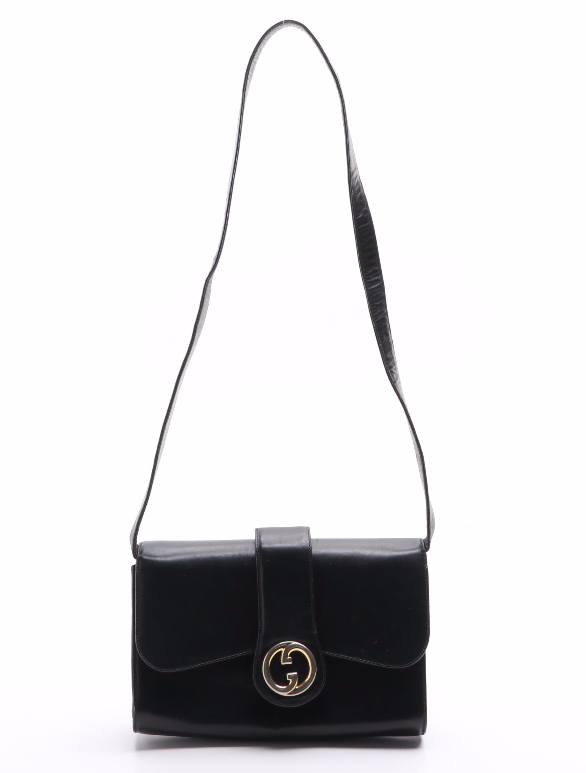 Gucci Shoulder Bag in Black Leather