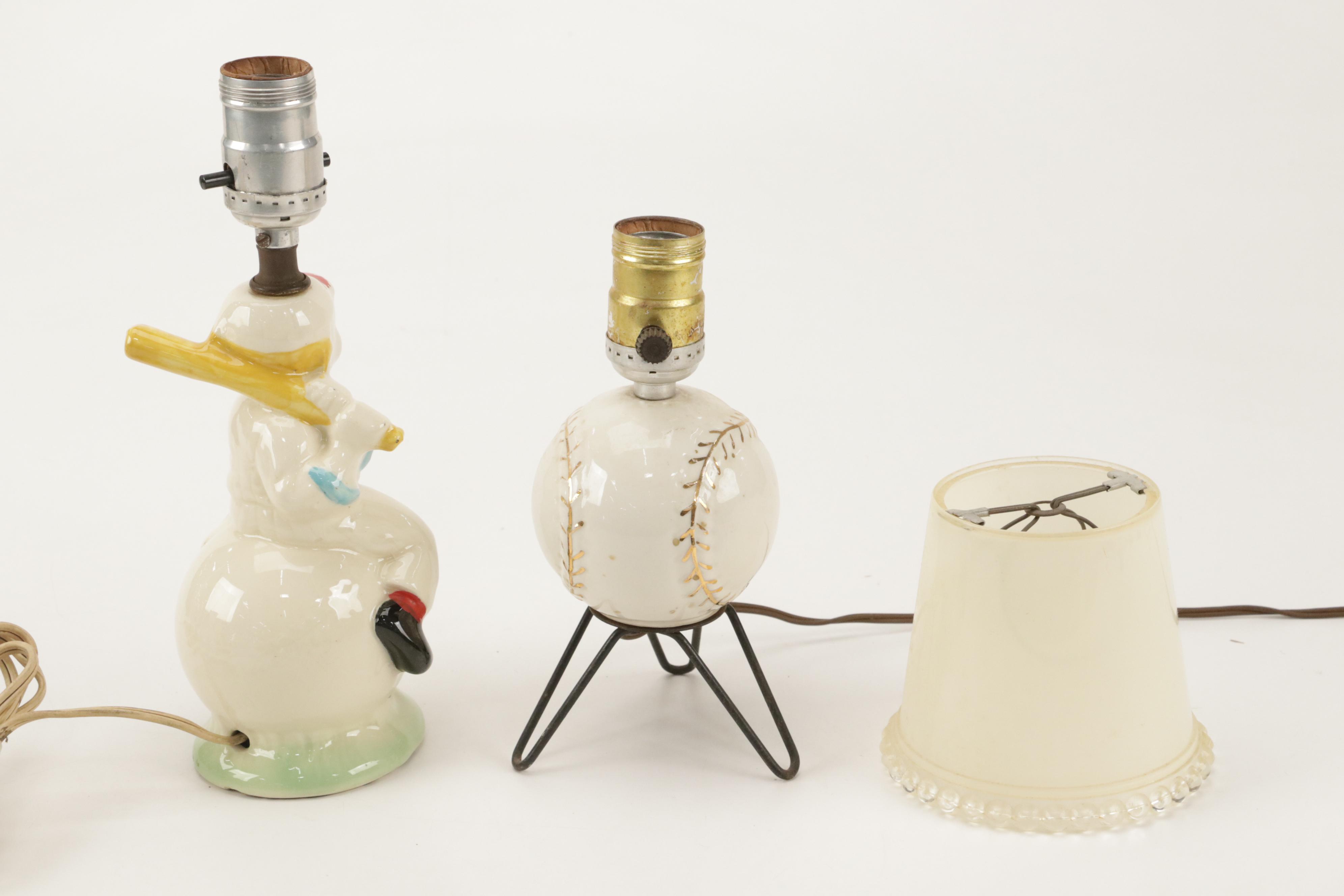 Haeger Pottery and Other Ceramic Planter and Table Lamps, Mid-20th Century