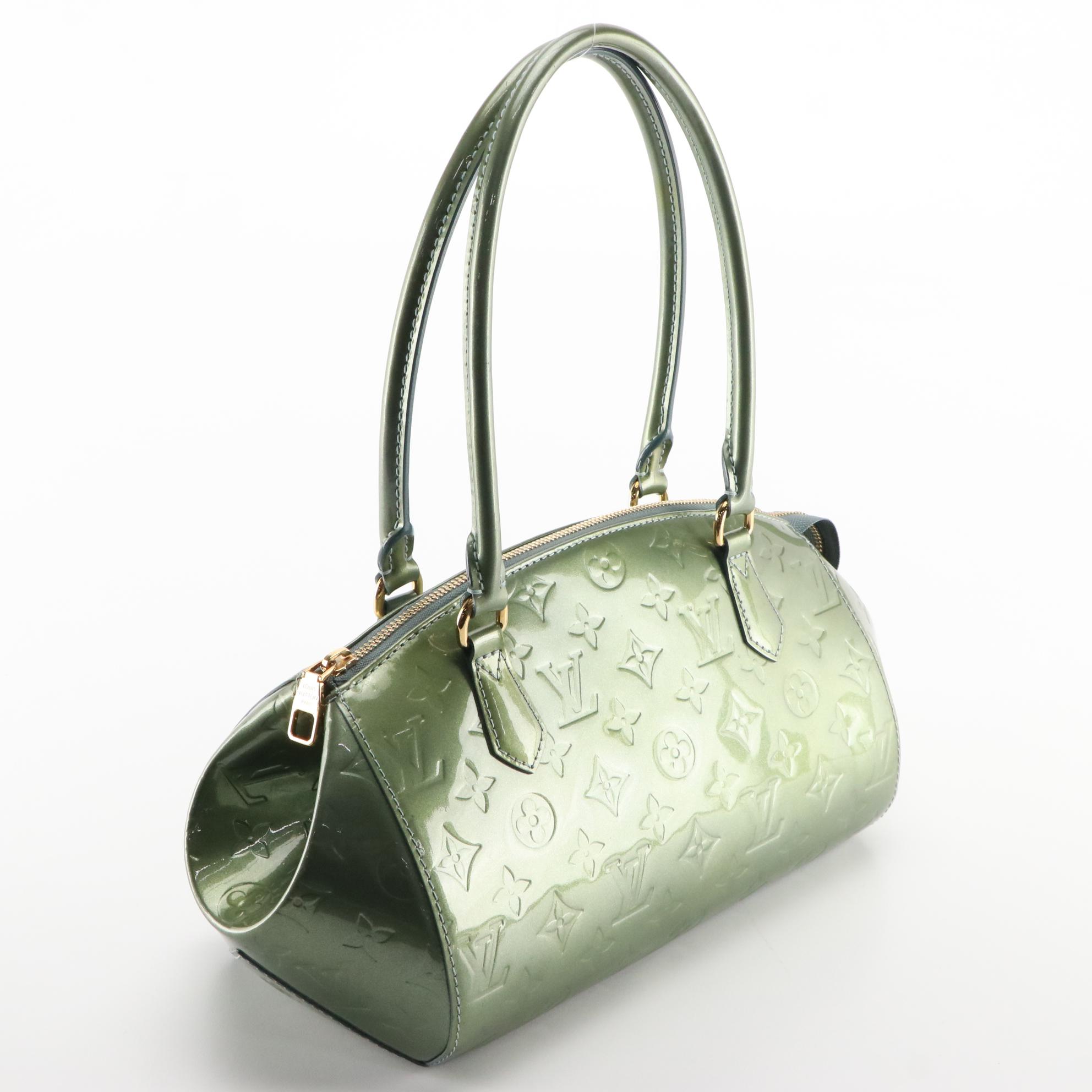 Louis Vuitton Green Monogram Vernis Sherwood Handbag