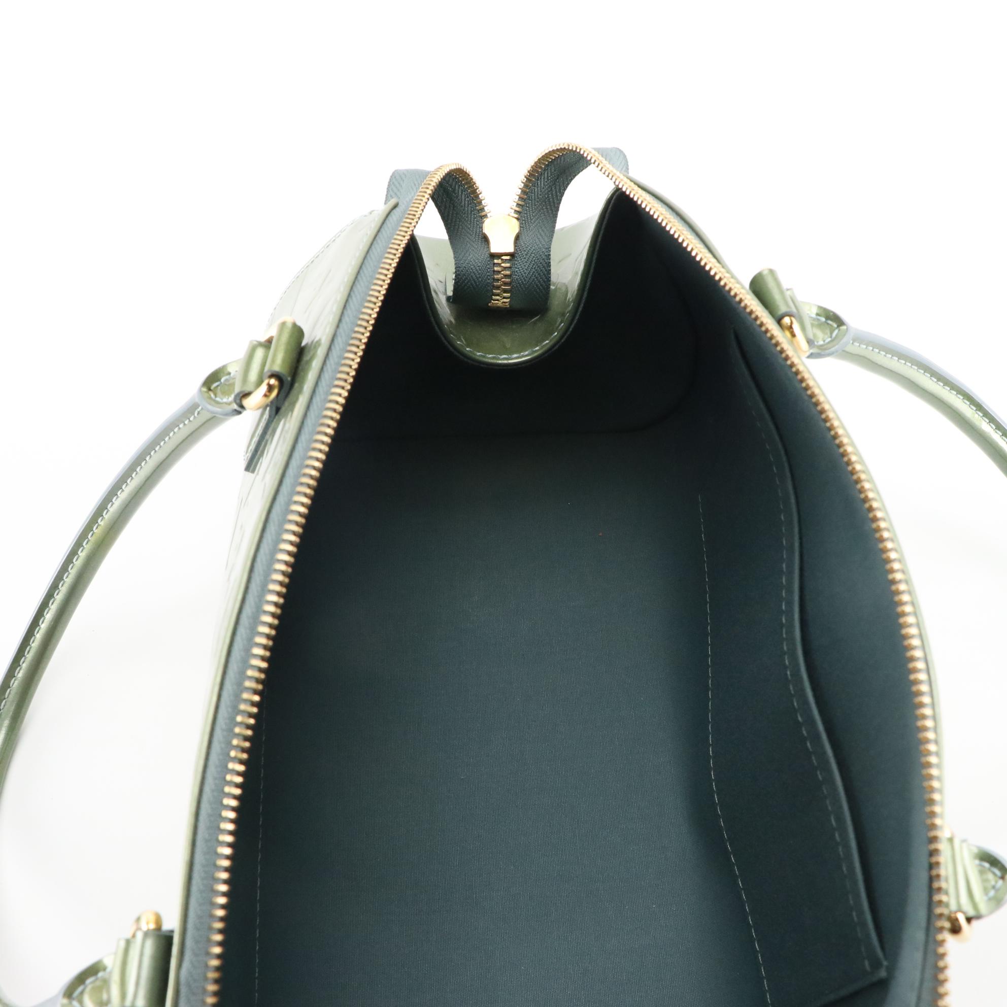 Louis Vuitton Green Monogram Vernis Sherwood Handbag