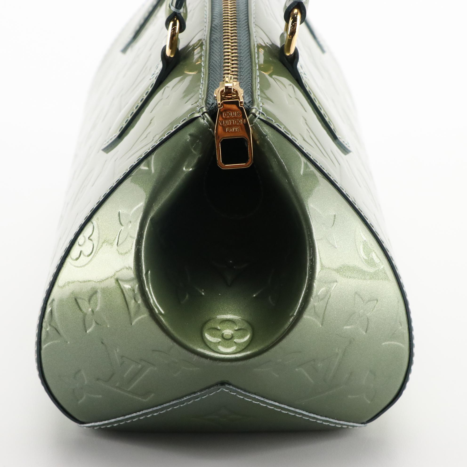 Louis Vuitton Green Monogram Vernis Sherwood Handbag