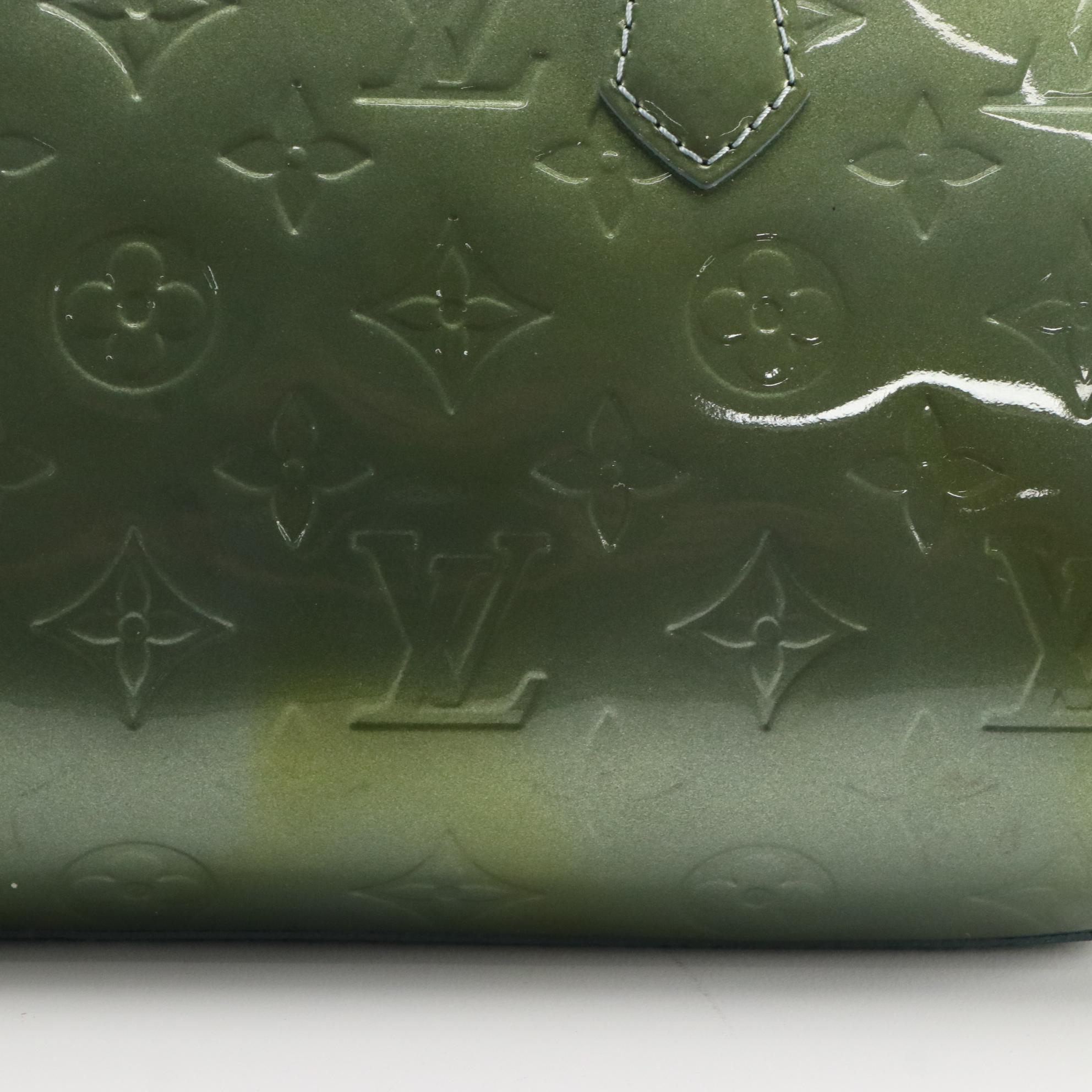 Louis Vuitton Green Monogram Vernis Sherwood Handbag