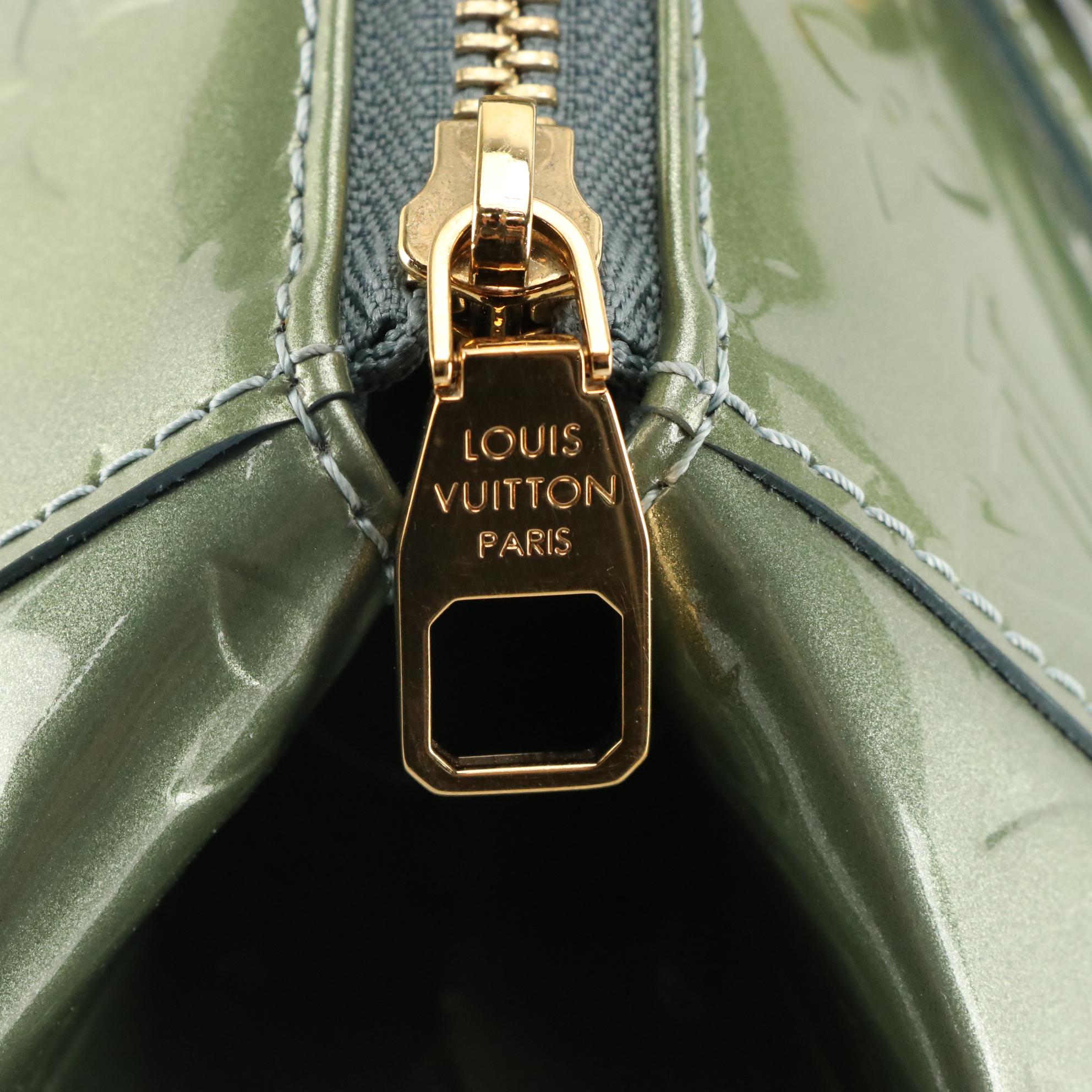 Louis Vuitton Green Monogram Vernis Sherwood Handbag