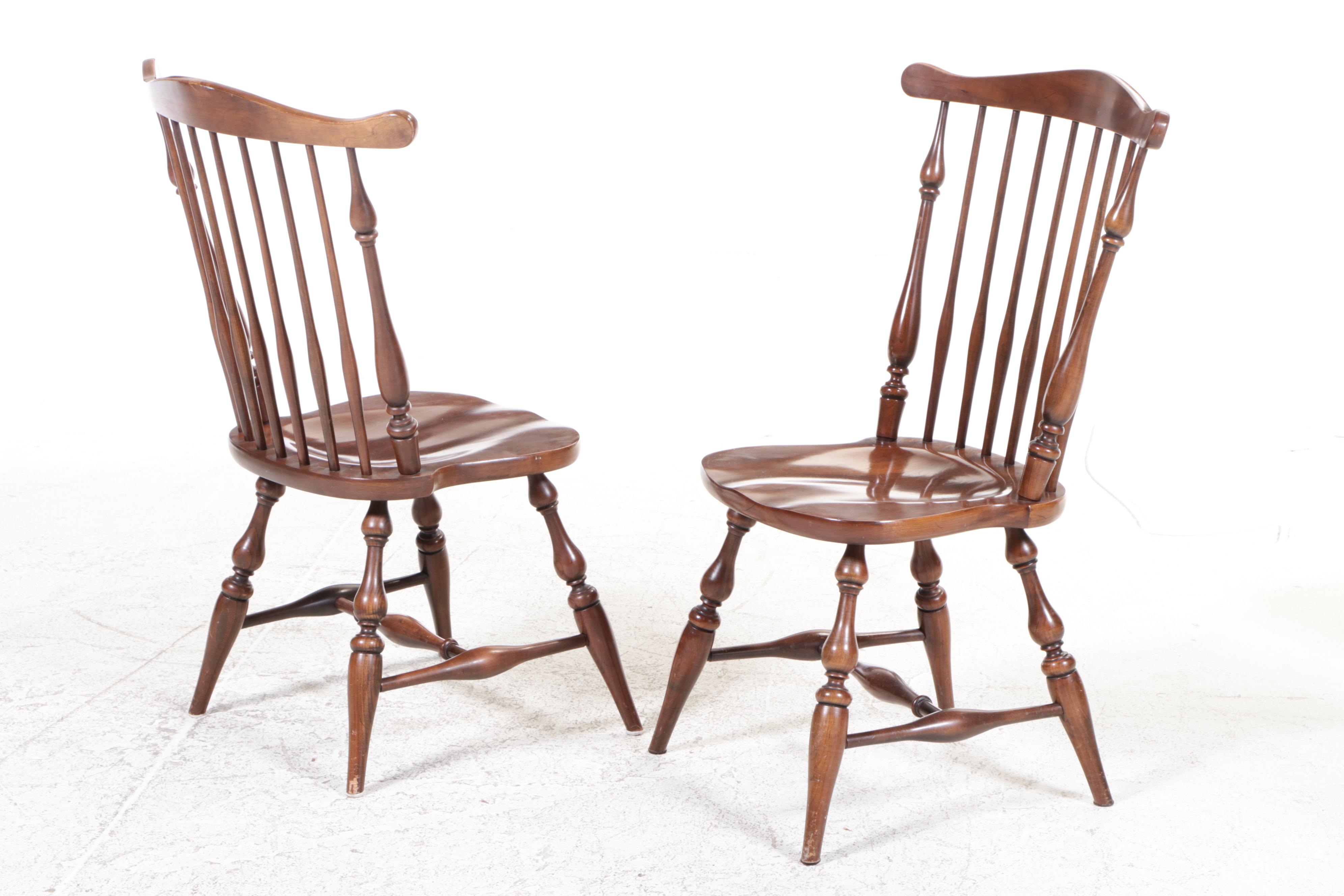 Seven-Piece Willett Colonial Style Cherrywood Dining Set