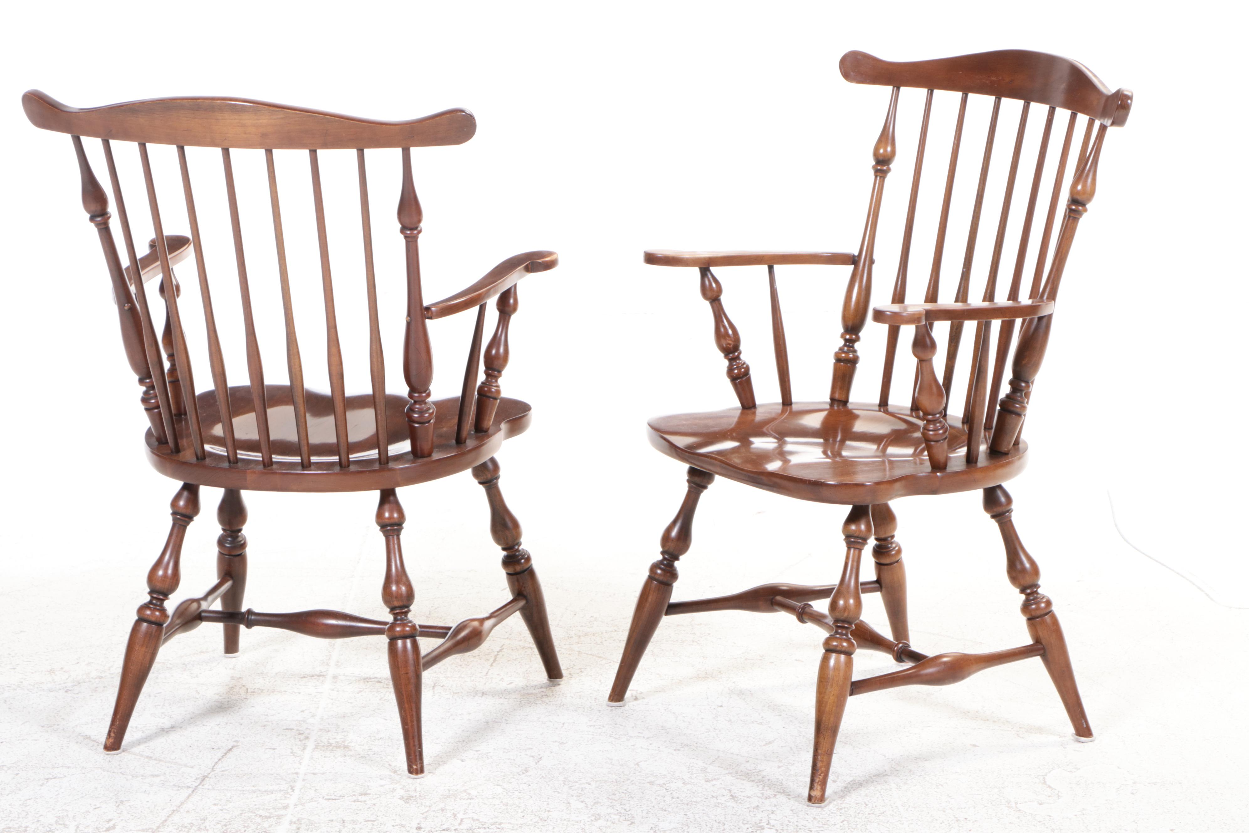 Seven-Piece Willett Colonial Style Cherrywood Dining Set