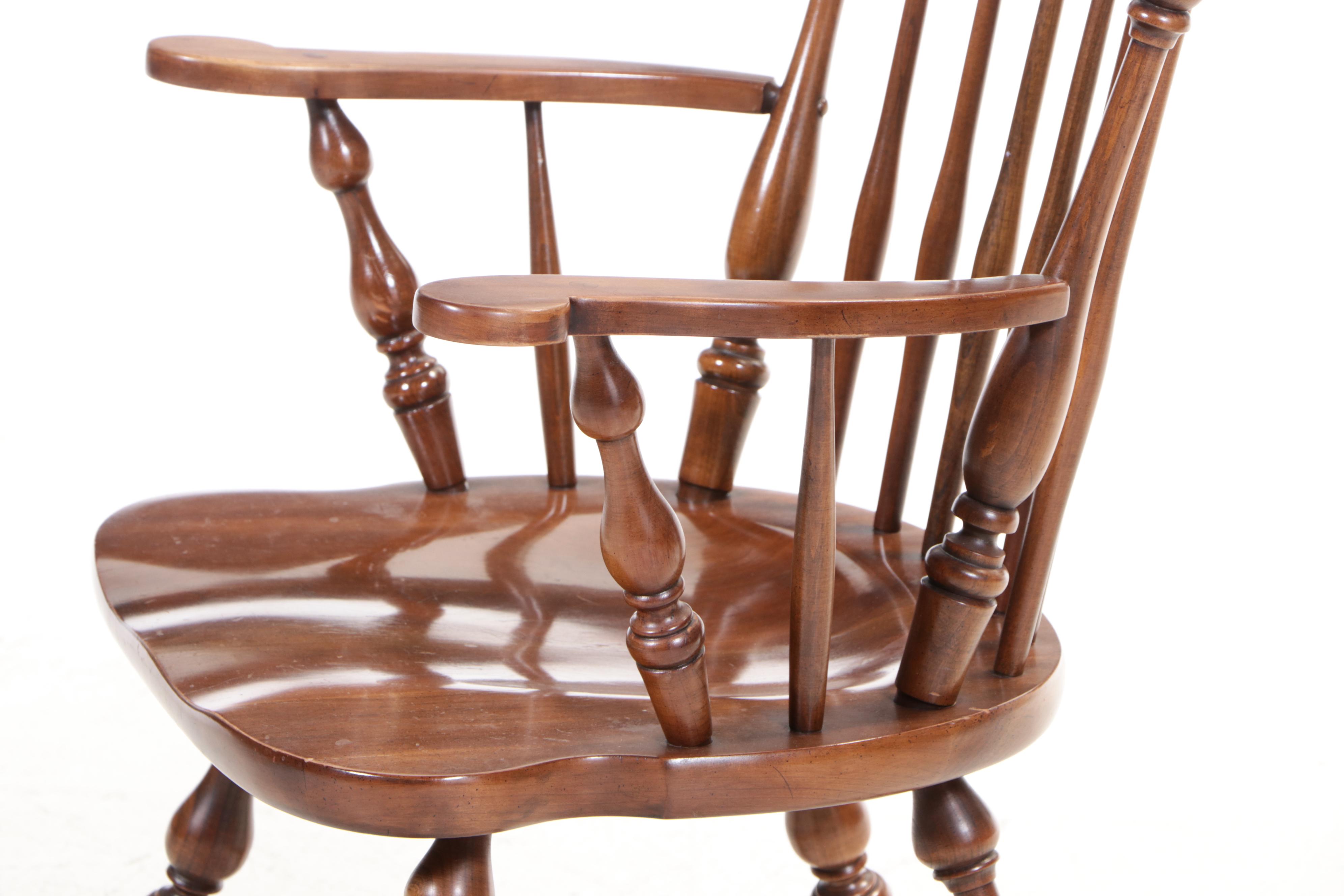 Seven-Piece Willett Colonial Style Cherrywood Dining Set