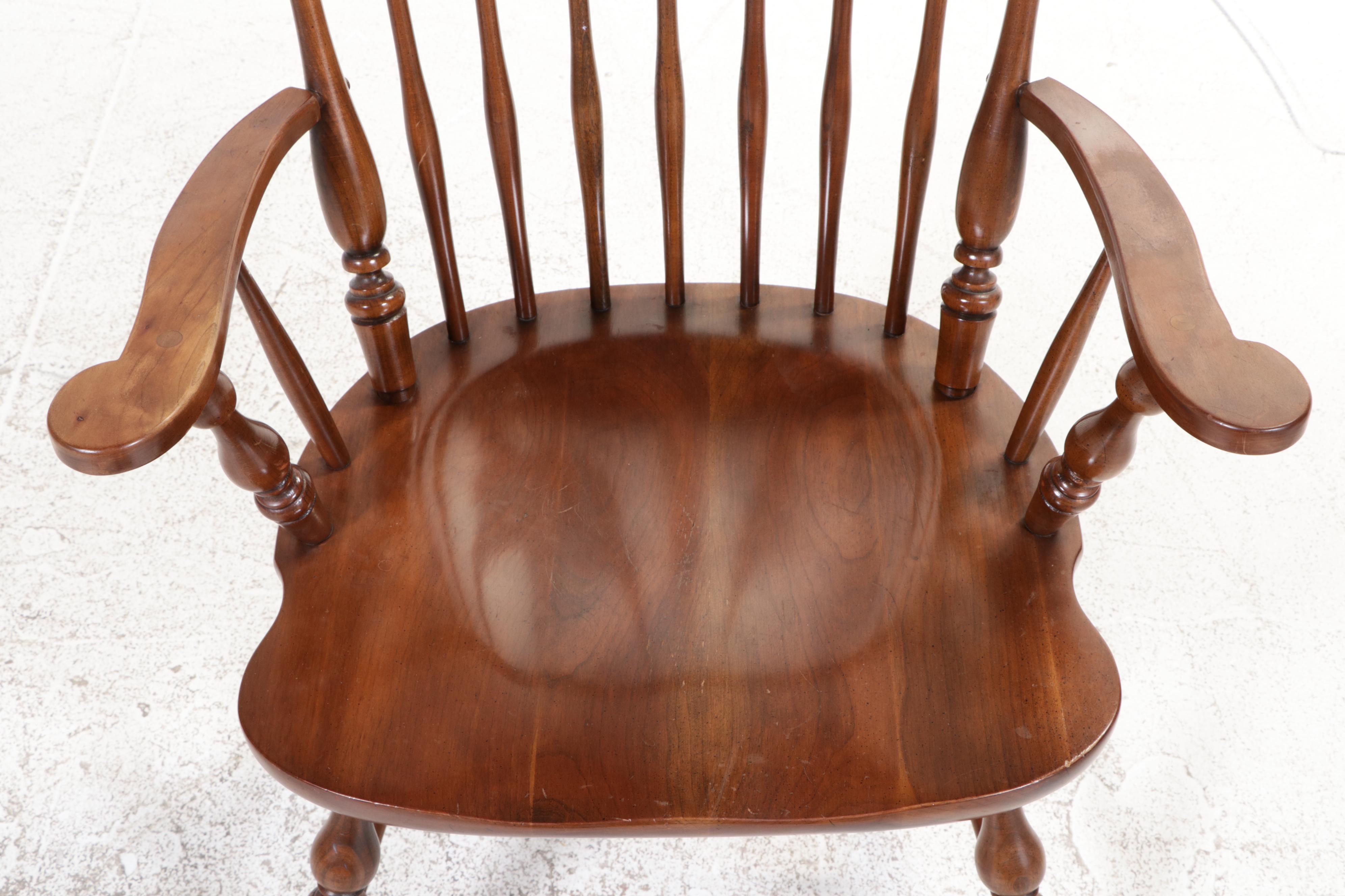 Seven-Piece Willett Colonial Style Cherrywood Dining Set