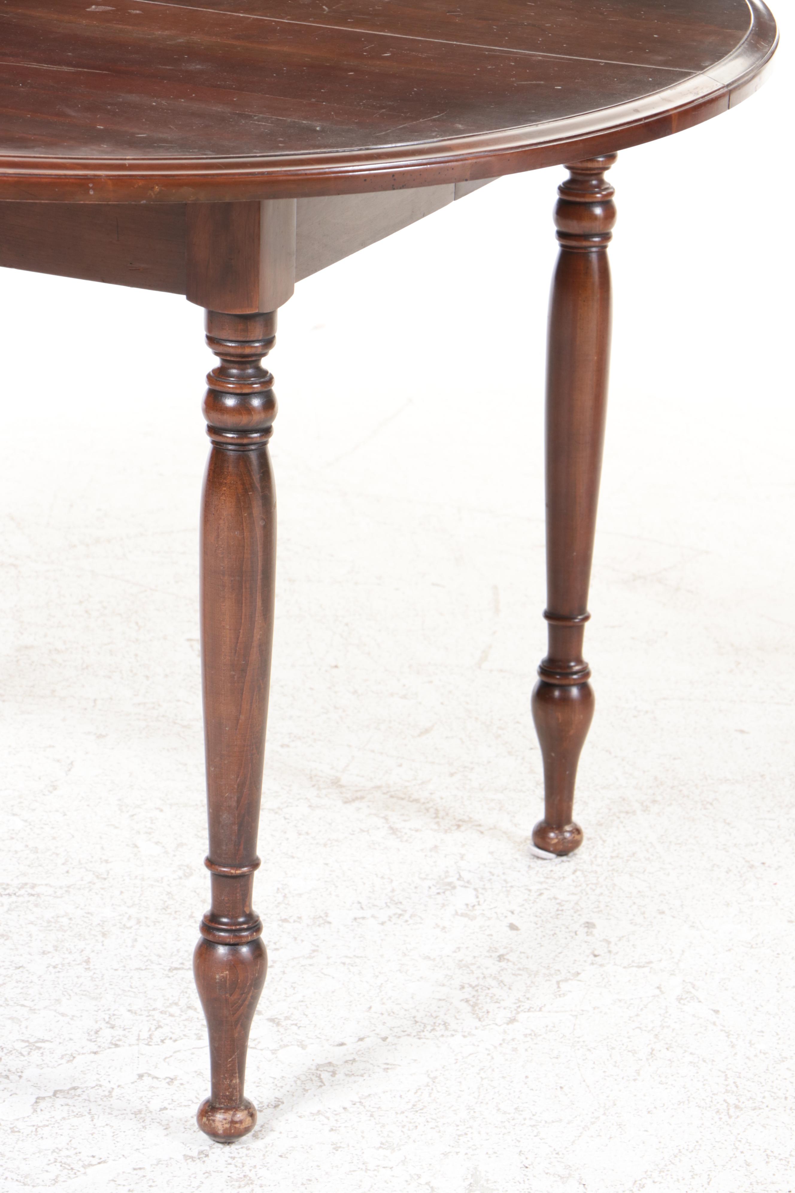 Seven-Piece Willett Colonial Style Cherrywood Dining Set