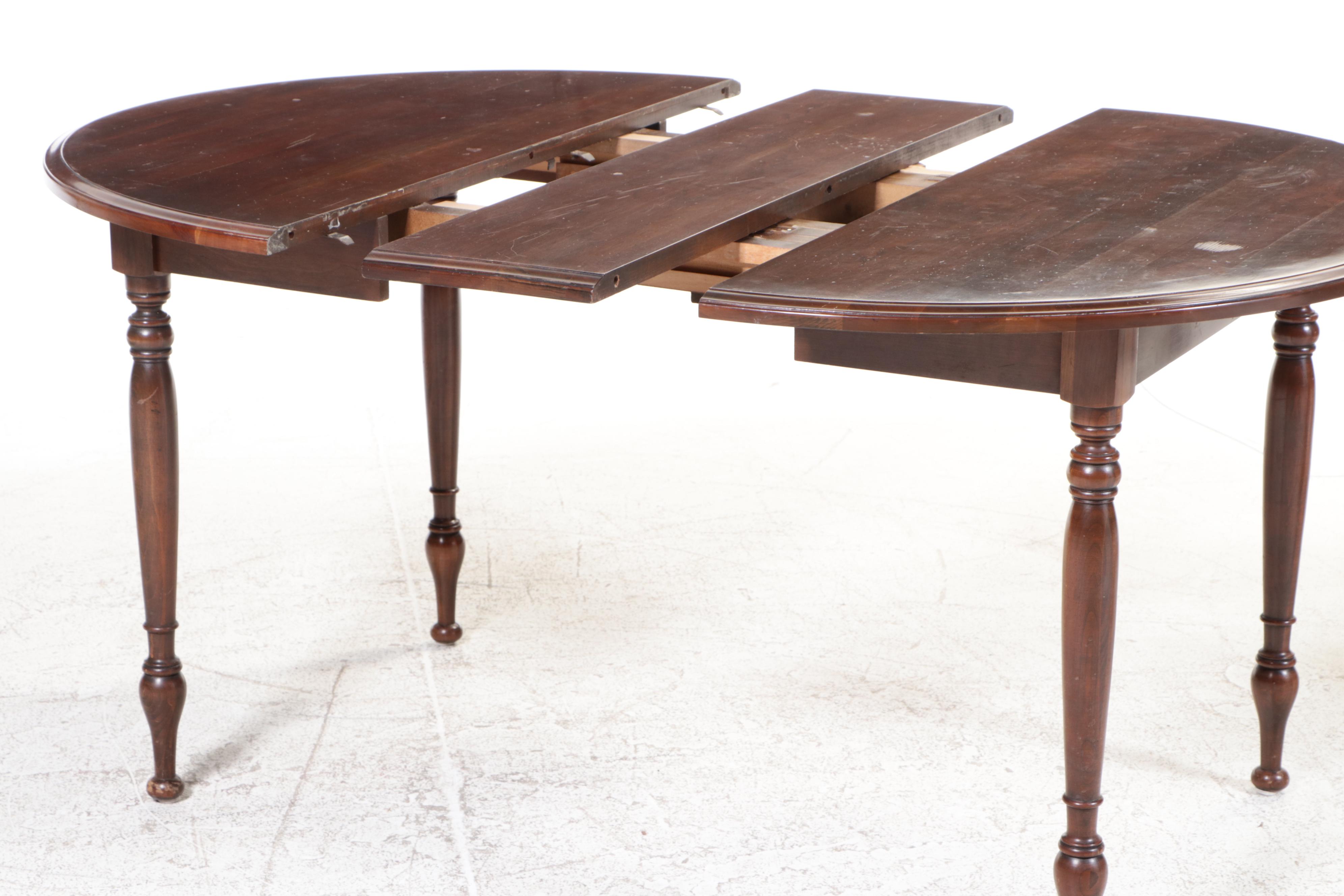 Seven-Piece Willett Colonial Style Cherrywood Dining Set