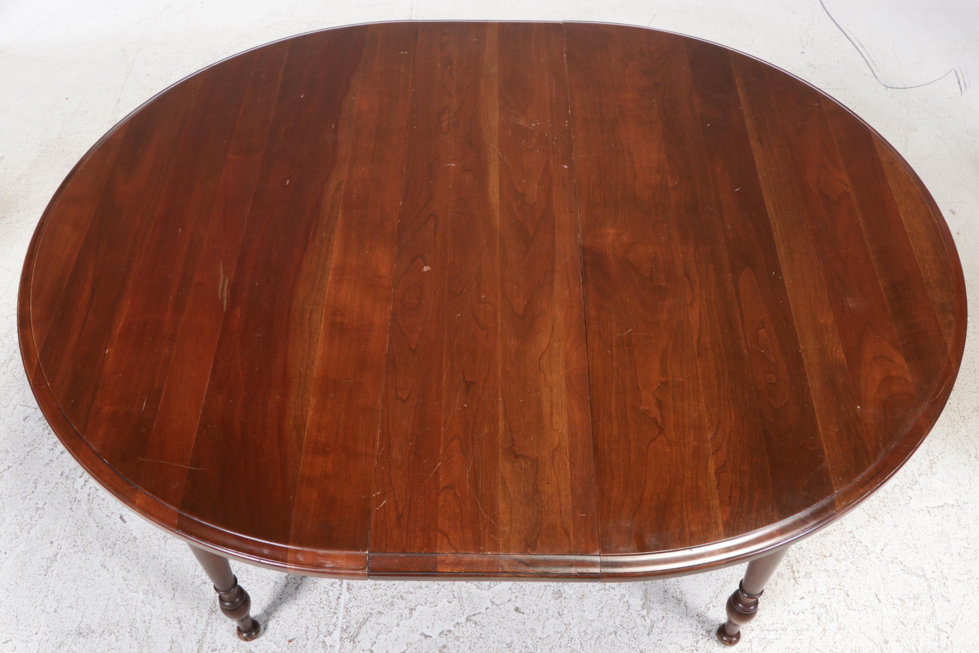 Seven-Piece Willett Colonial Style Cherrywood Dining Set