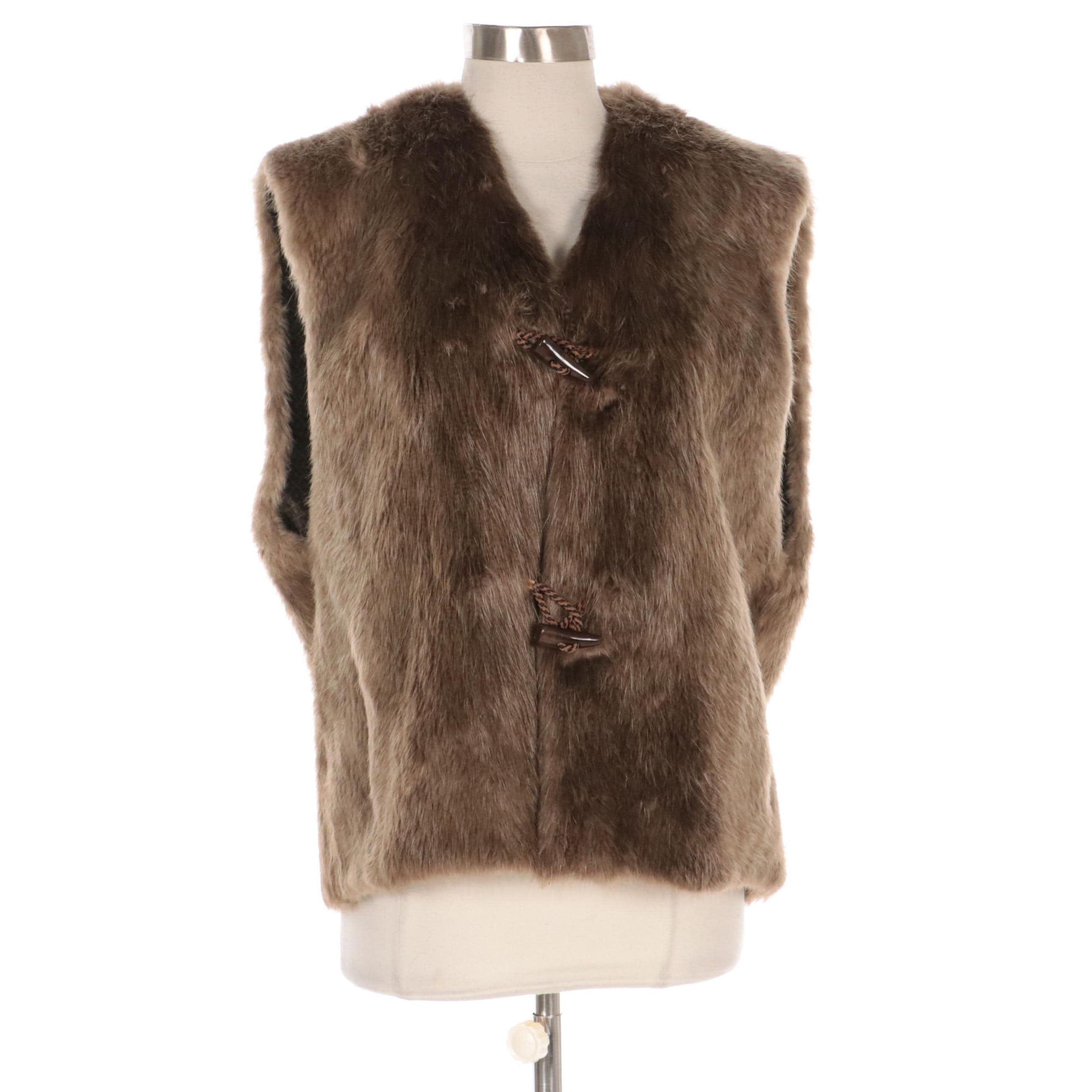 Canadian Natural Beaver Fur Vest