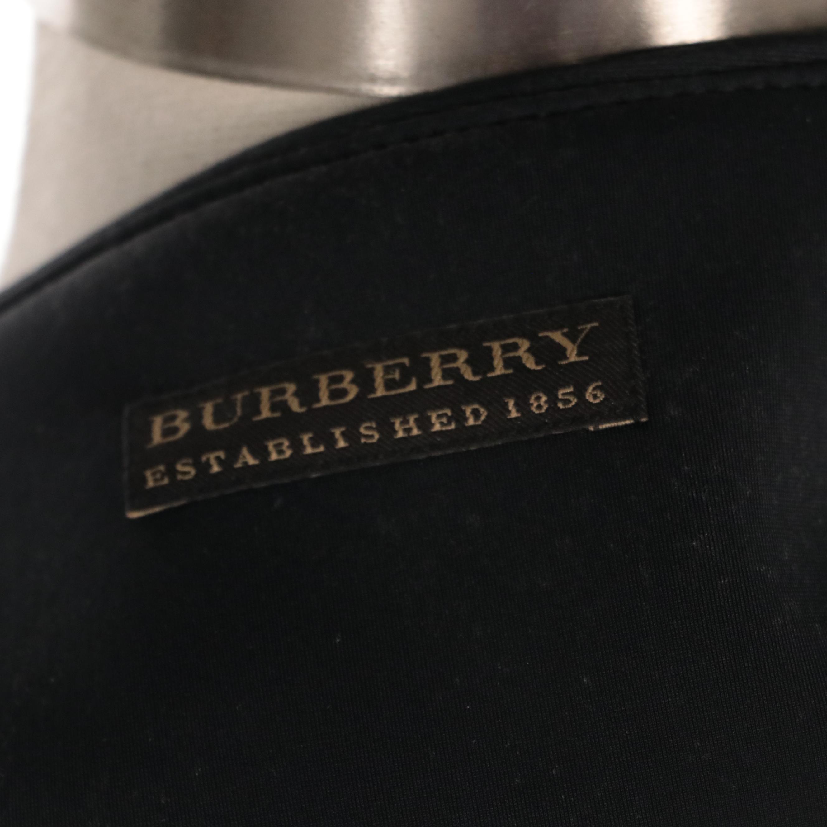 Burberry Black Button-Front Peplum Jacket, New with Tag