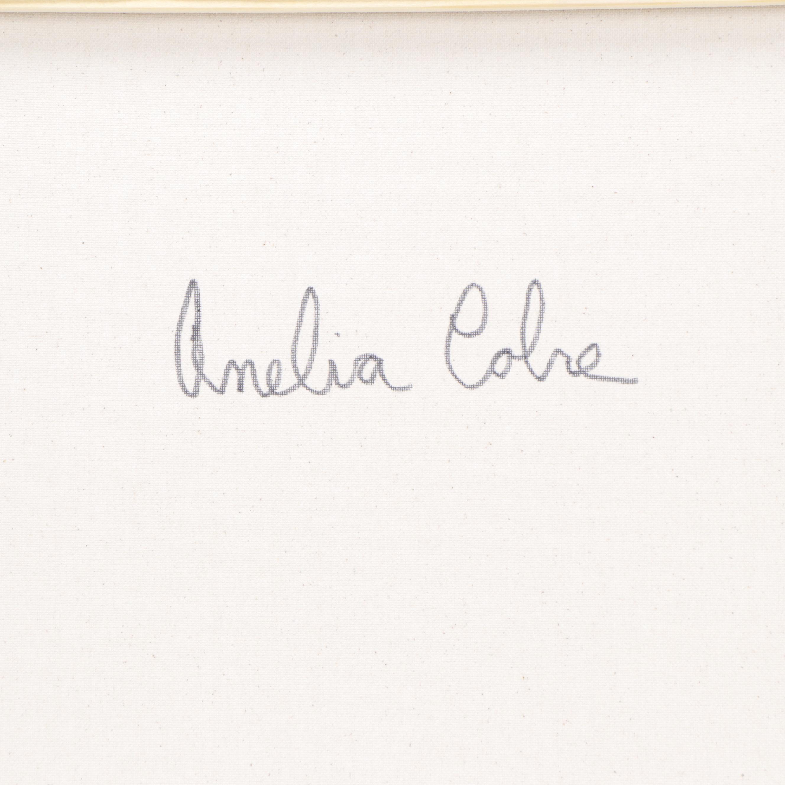 Amelia Colne Expressionist Style Acrylic Painting of Water Lilies