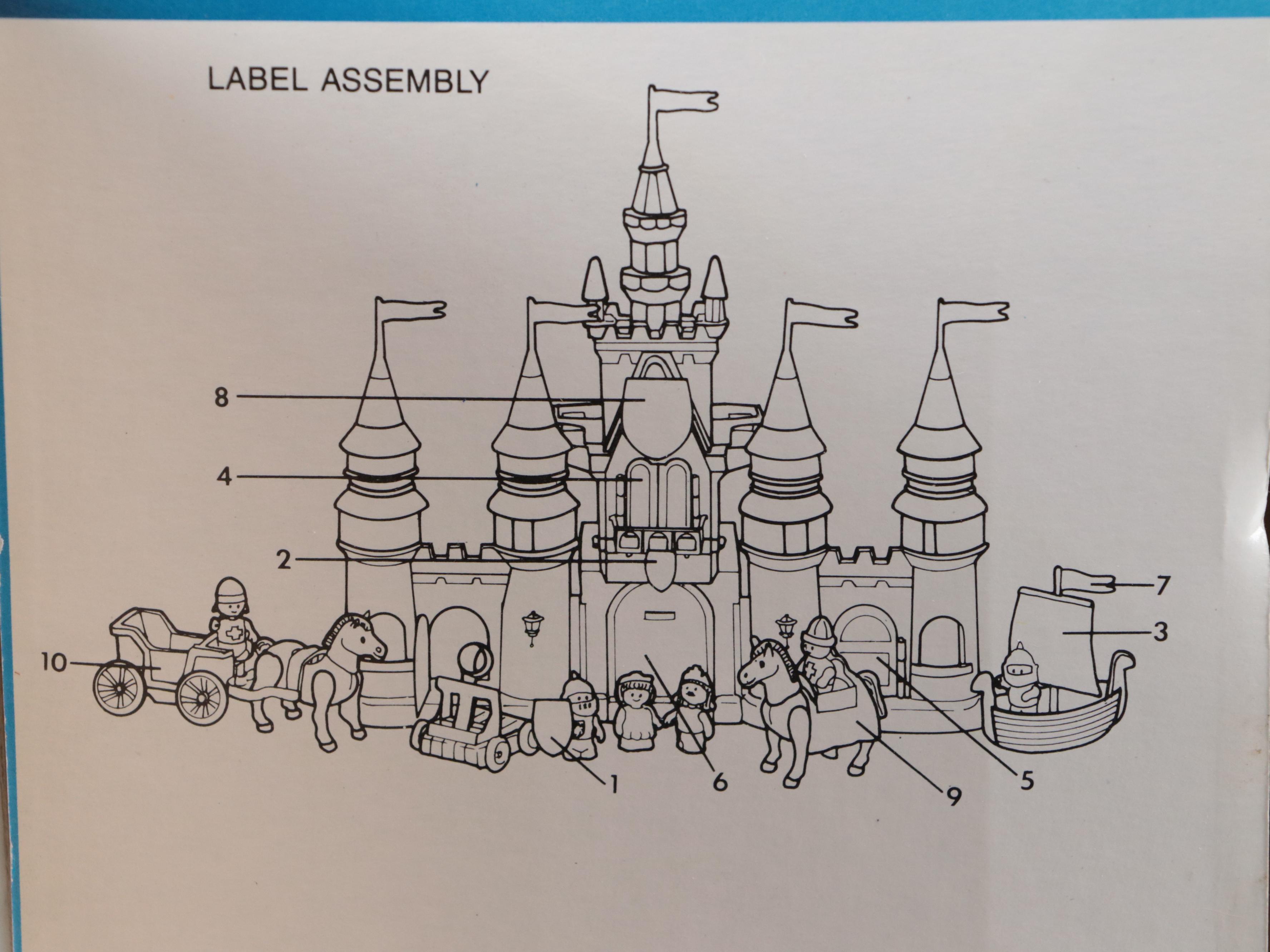 Li'l Playmates Medieval Castle Playset by Unimax, 1990s