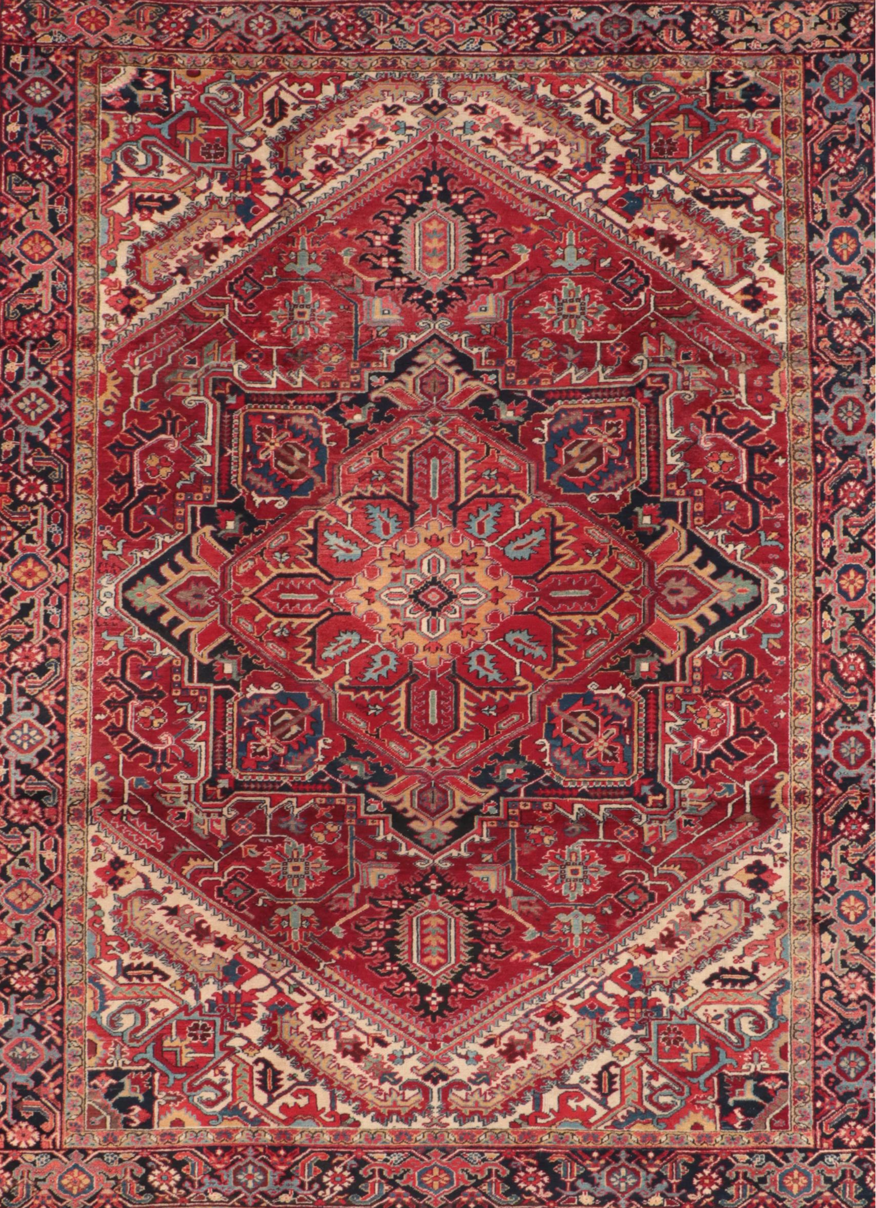 8'11 x 11'11 Hand-Knotted Persian Tabriz Area Rug