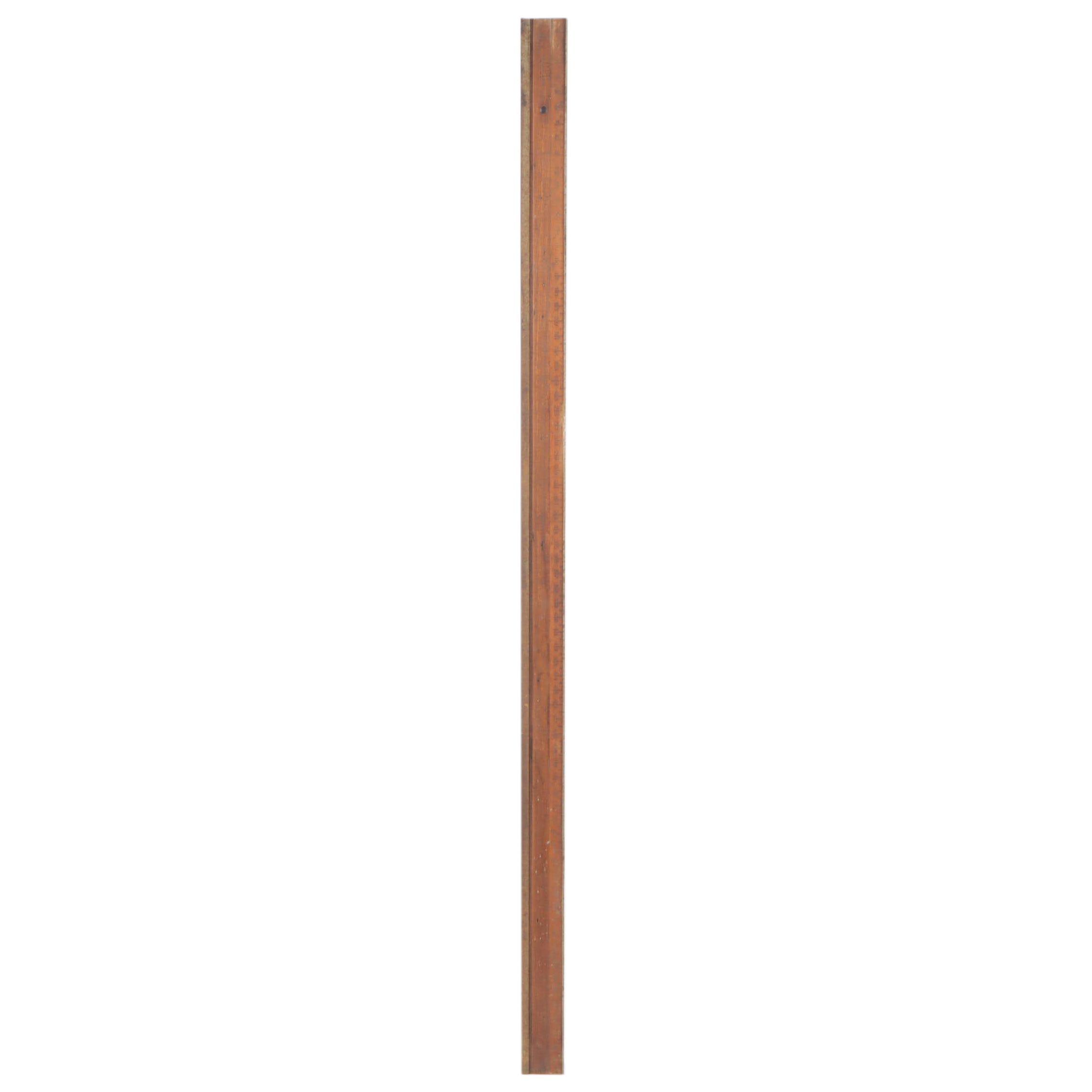 Hyco Wooden 72" Measuring Stick, Early 20th Century