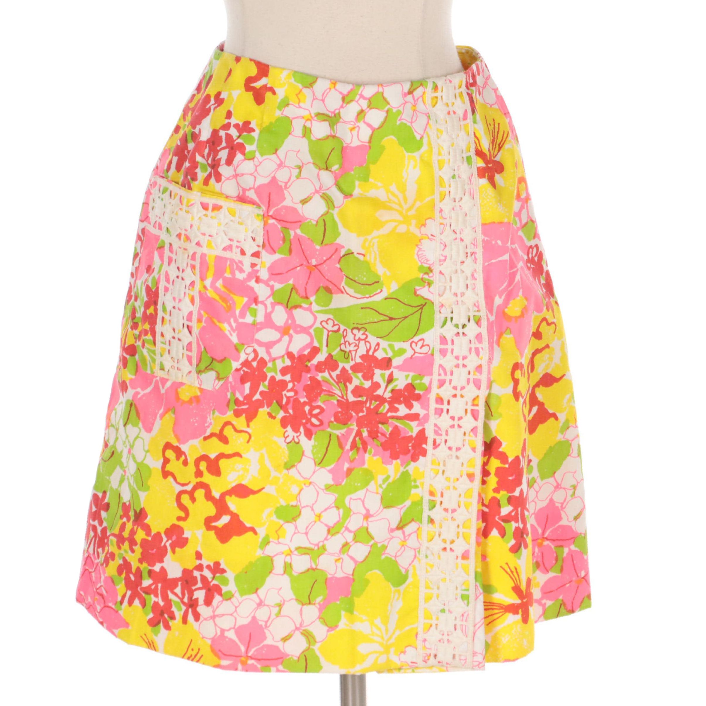The Lilly by Lilly Pulitzer Inc. Printed Cotton and Polyester Blend Skirt