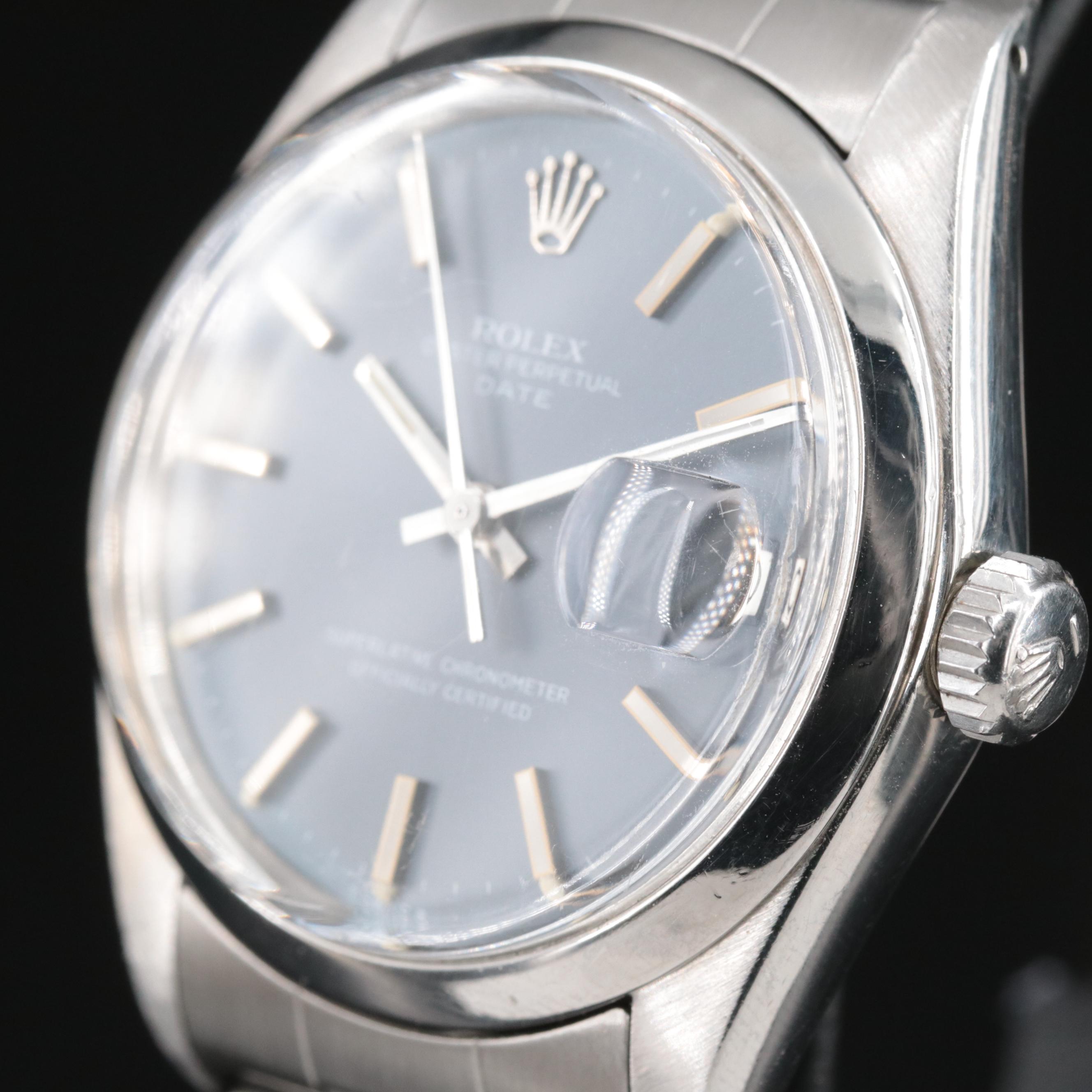 1973 Rolex Oyster Perpetual Date Stainless Steel Watch
