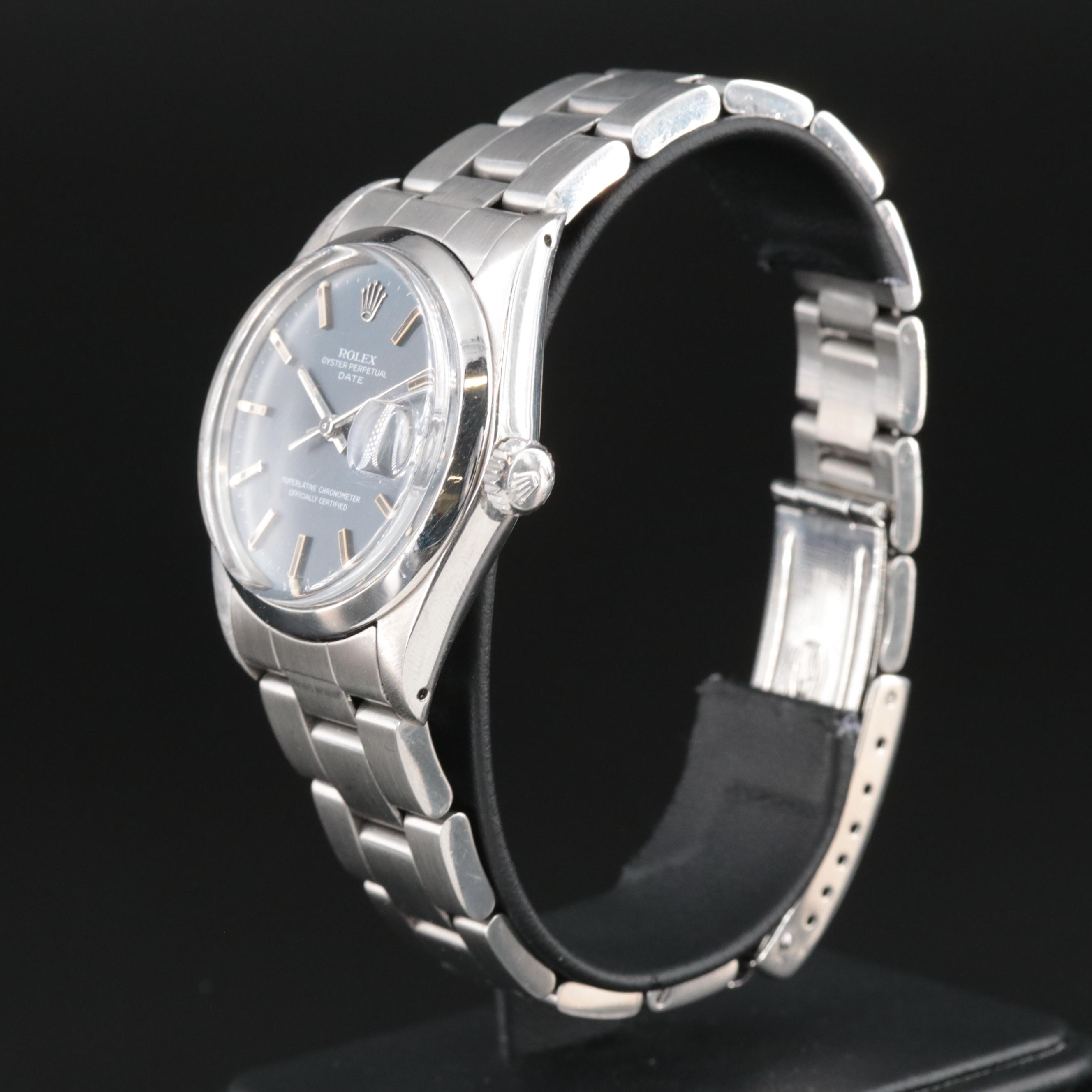 1973 Rolex Oyster Perpetual Date Stainless Steel Watch