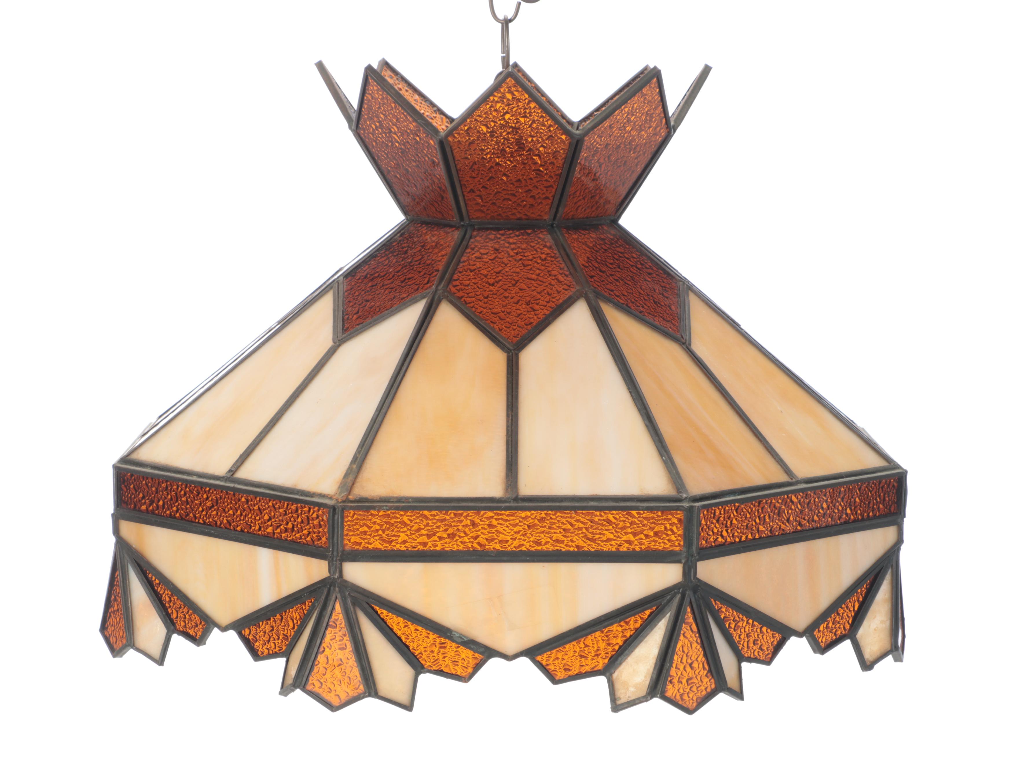 Nova Import Co. Slag Glass Pendant Light and Hanging Lamp Shade
