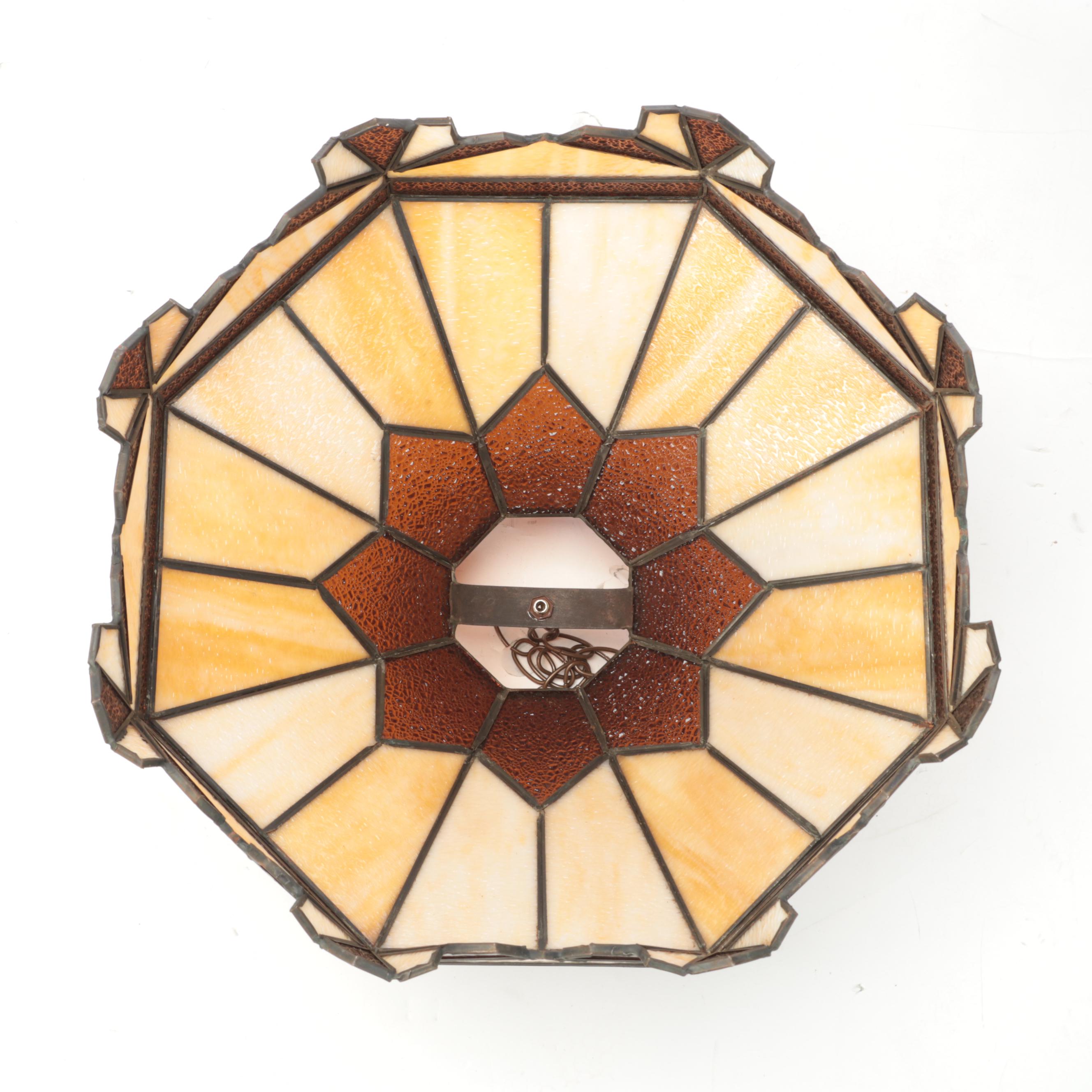 Nova Import Co. Slag Glass Pendant Light and Hanging Lamp Shade