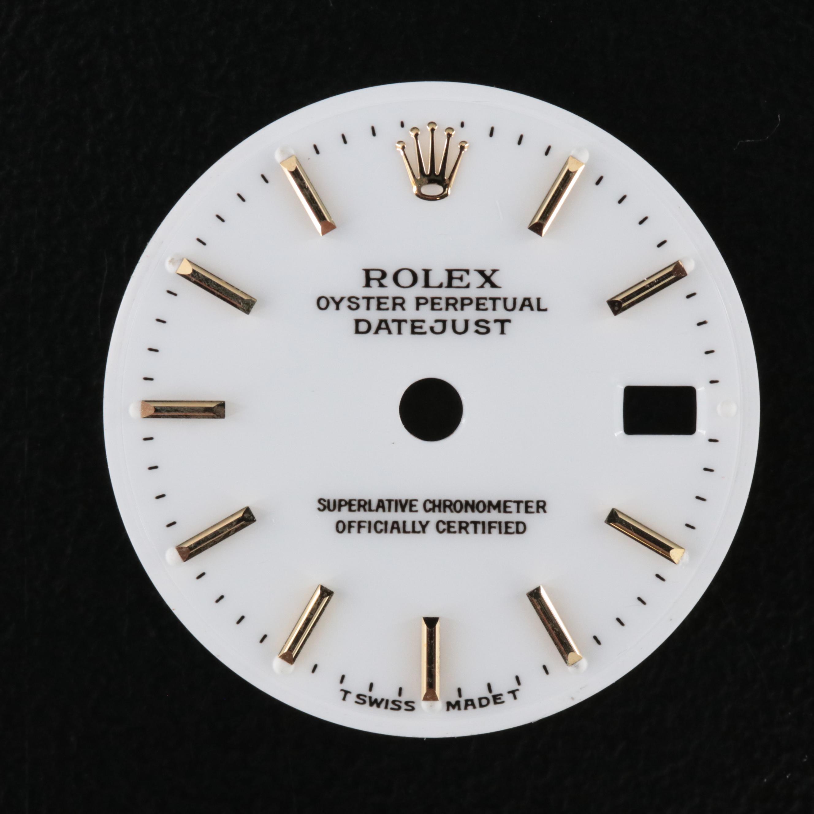 Two Rolex Watch Dials