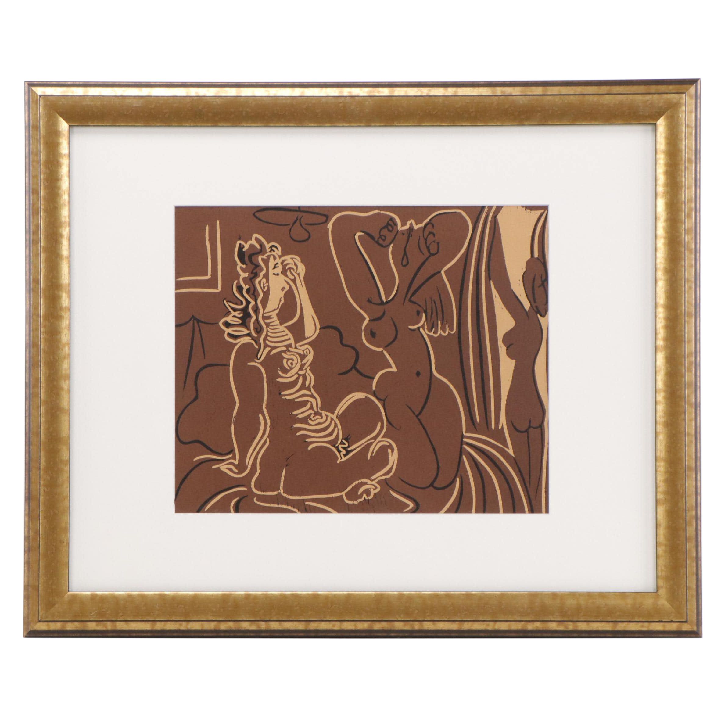 Pablo Picasso Linocut "Three Women," 1962