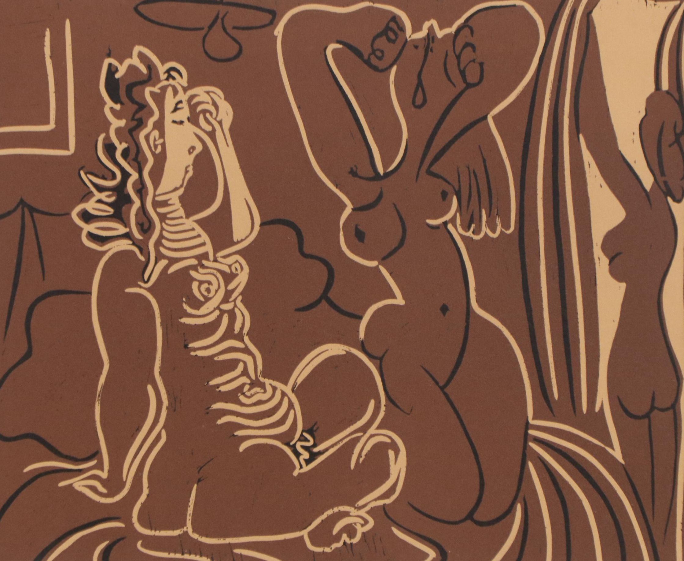 Pablo Picasso Linocut "Three Women," 1962