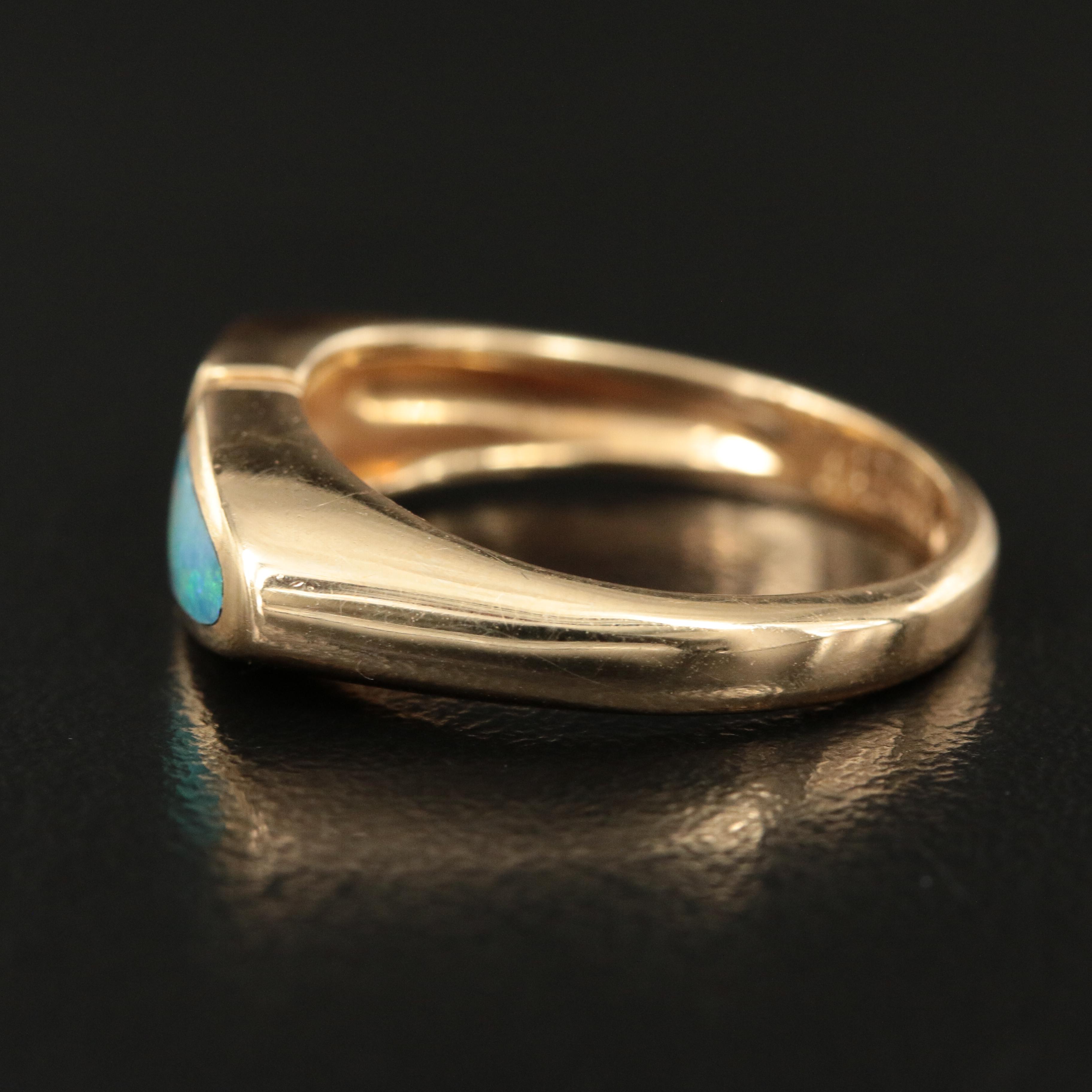 Kabana 14K Opal Ring with Diamond Accents