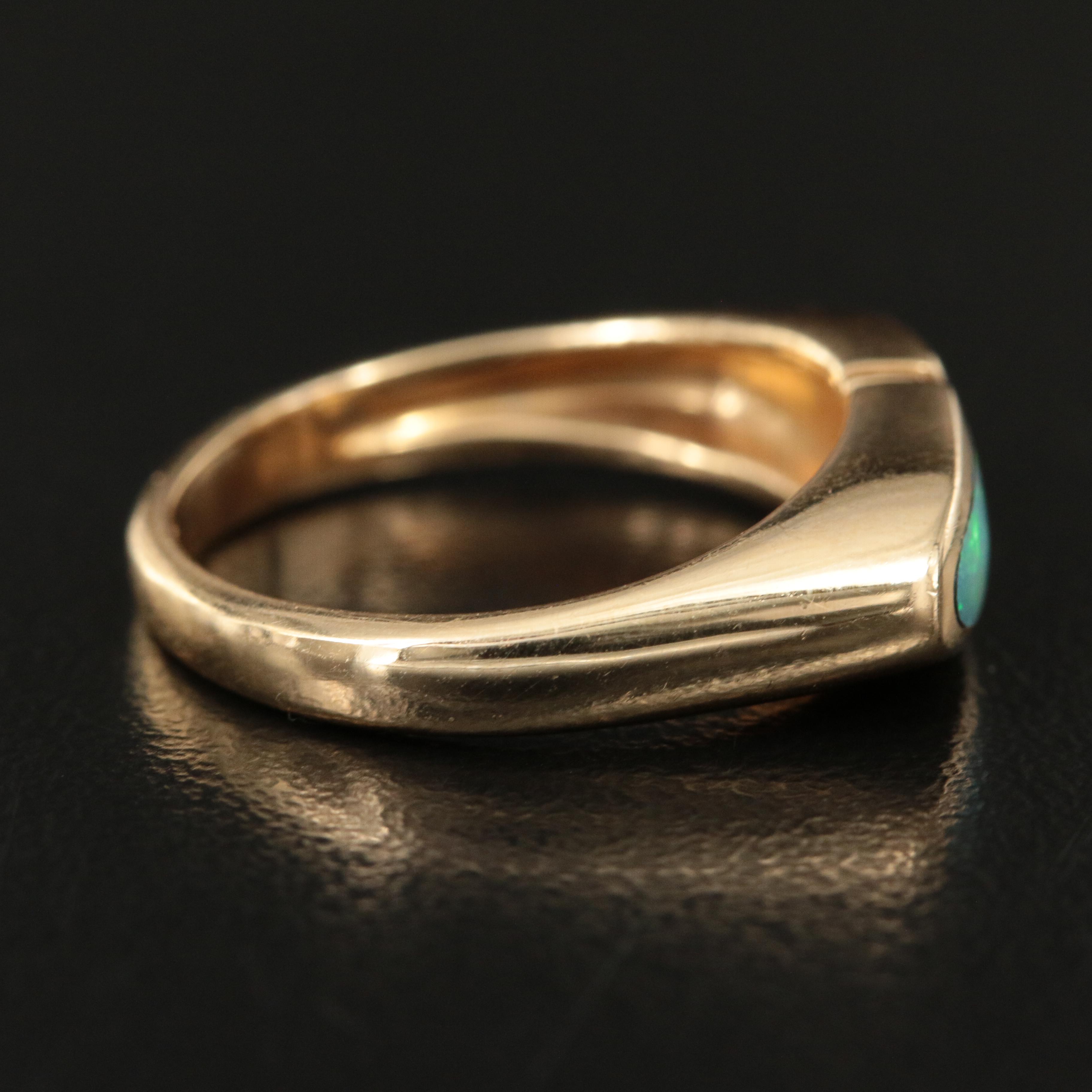 Kabana 14K Opal Ring with Diamond Accents