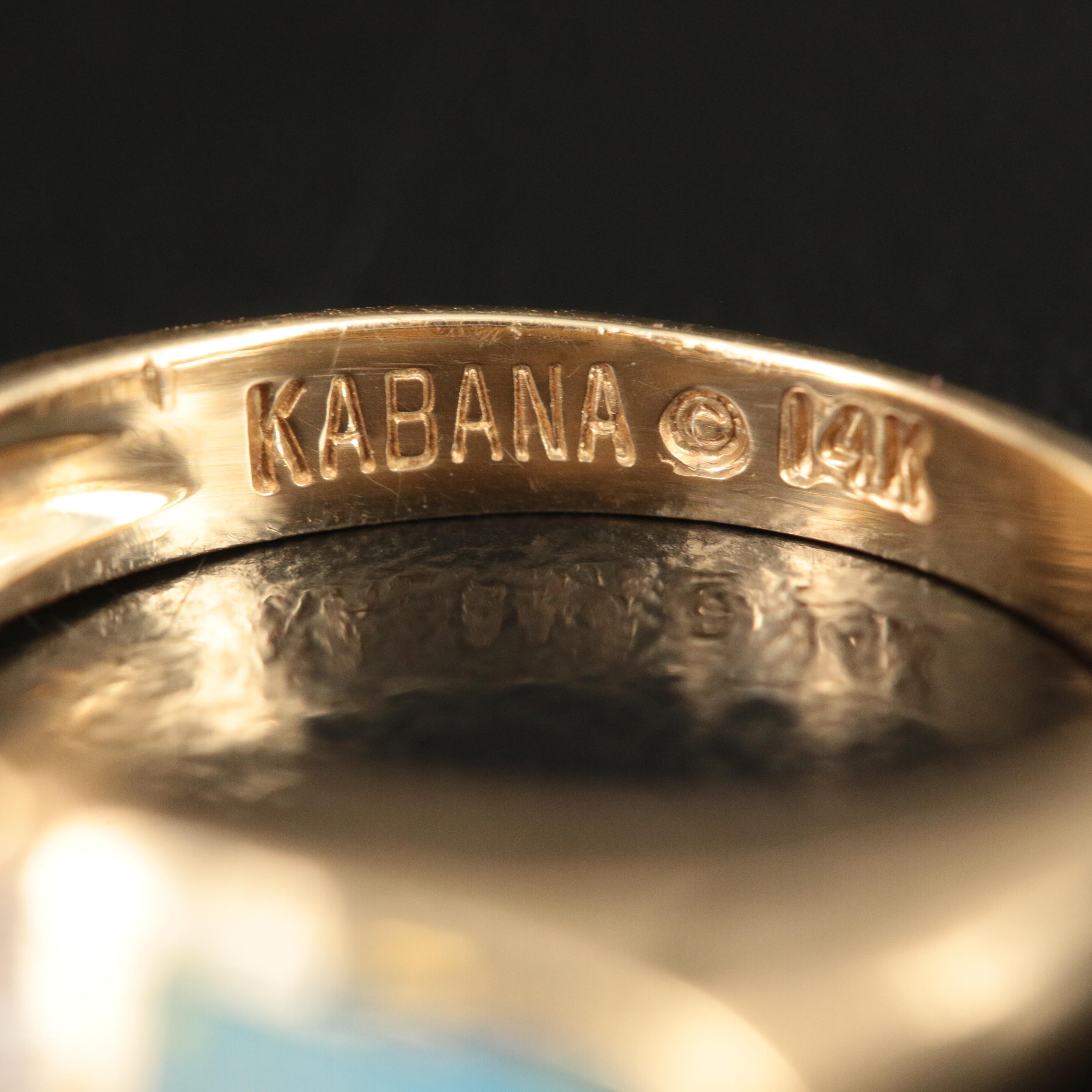 Kabana 14K Opal Ring with Diamond Accents