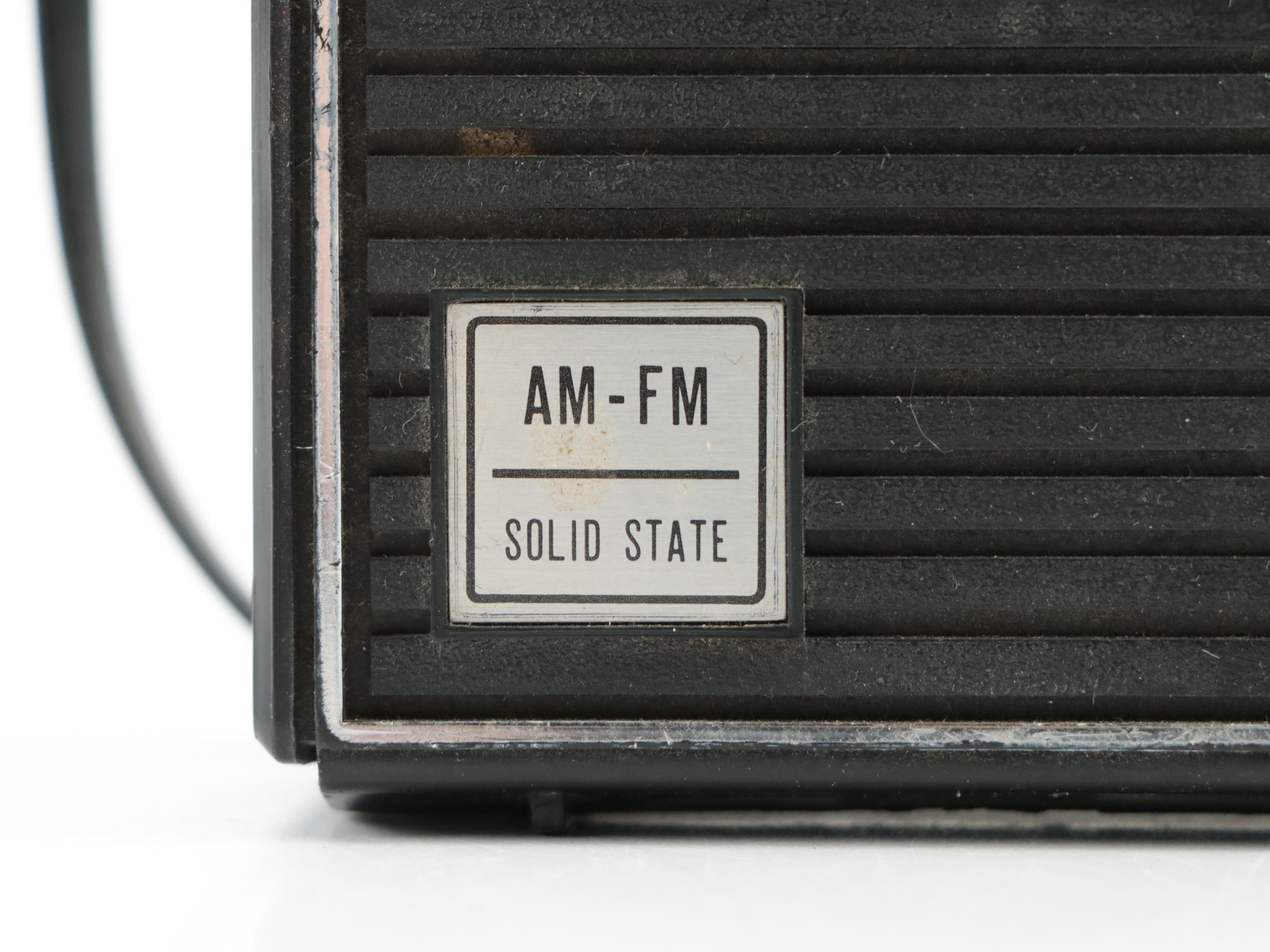 Realtone "Model 2208B" Radio with Other Transistor Radios, Late 20th Century