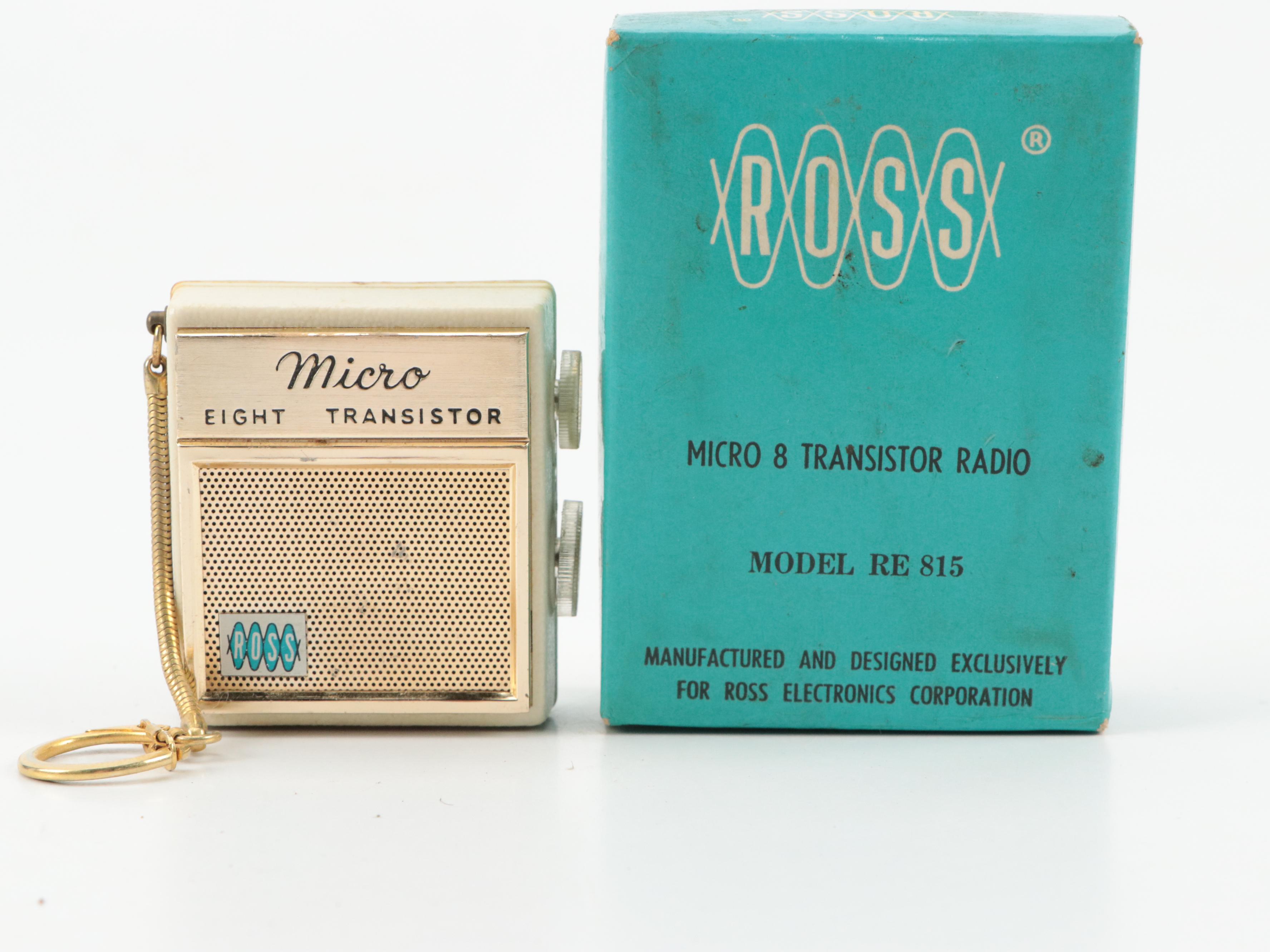 Realtone "Model 2208B" Radio with Other Transistor Radios, Late 20th Century