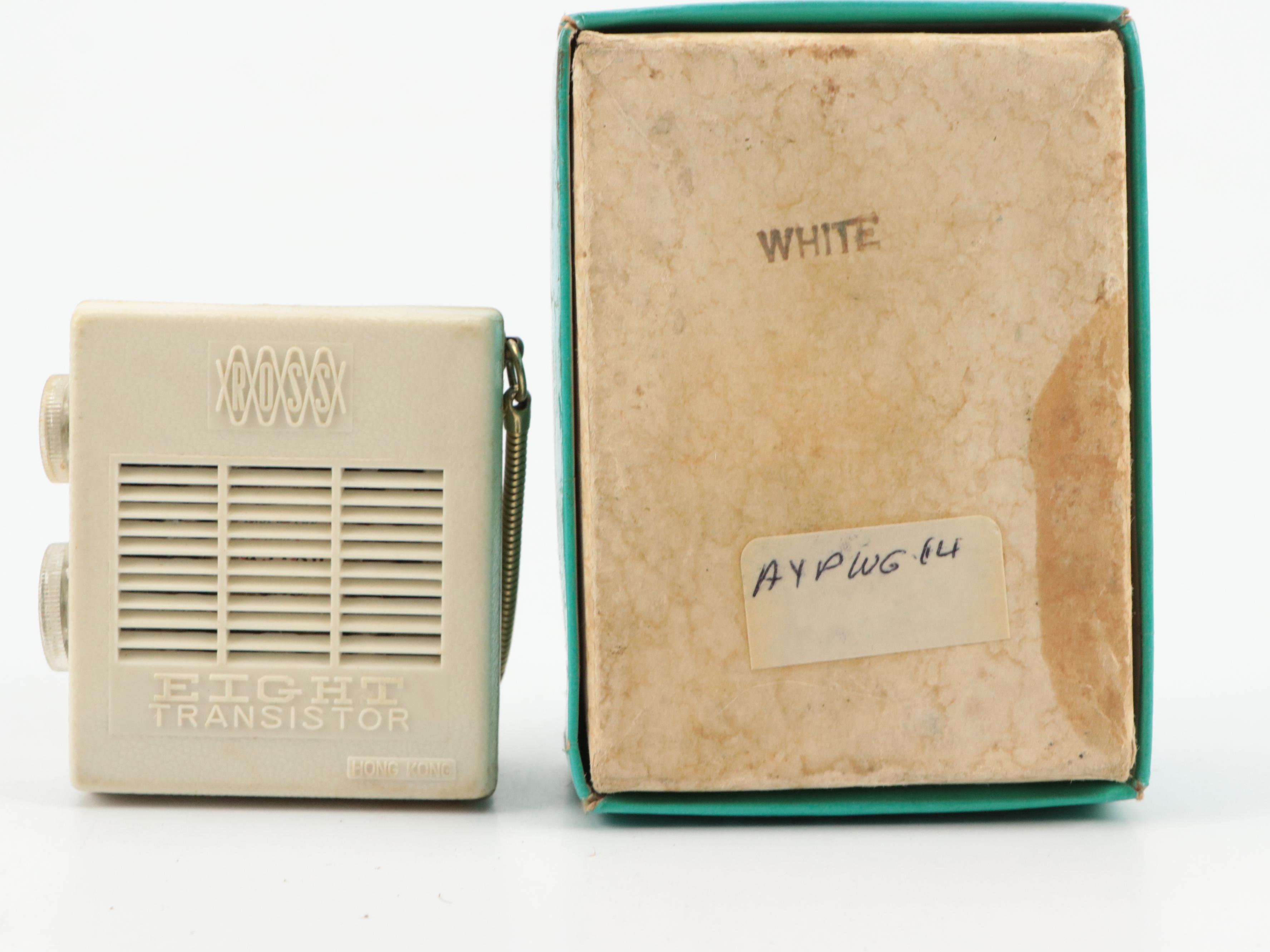 Realtone "Model 2208B" Radio with Other Transistor Radios, Late 20th Century