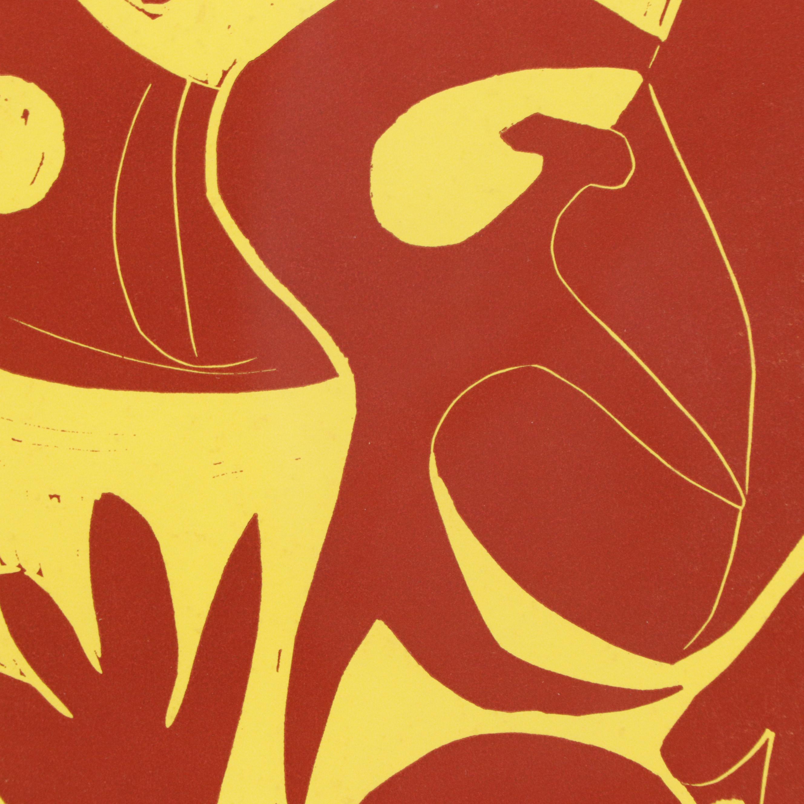 Pablo Picasso Linocut "Picador and Matador," 1962