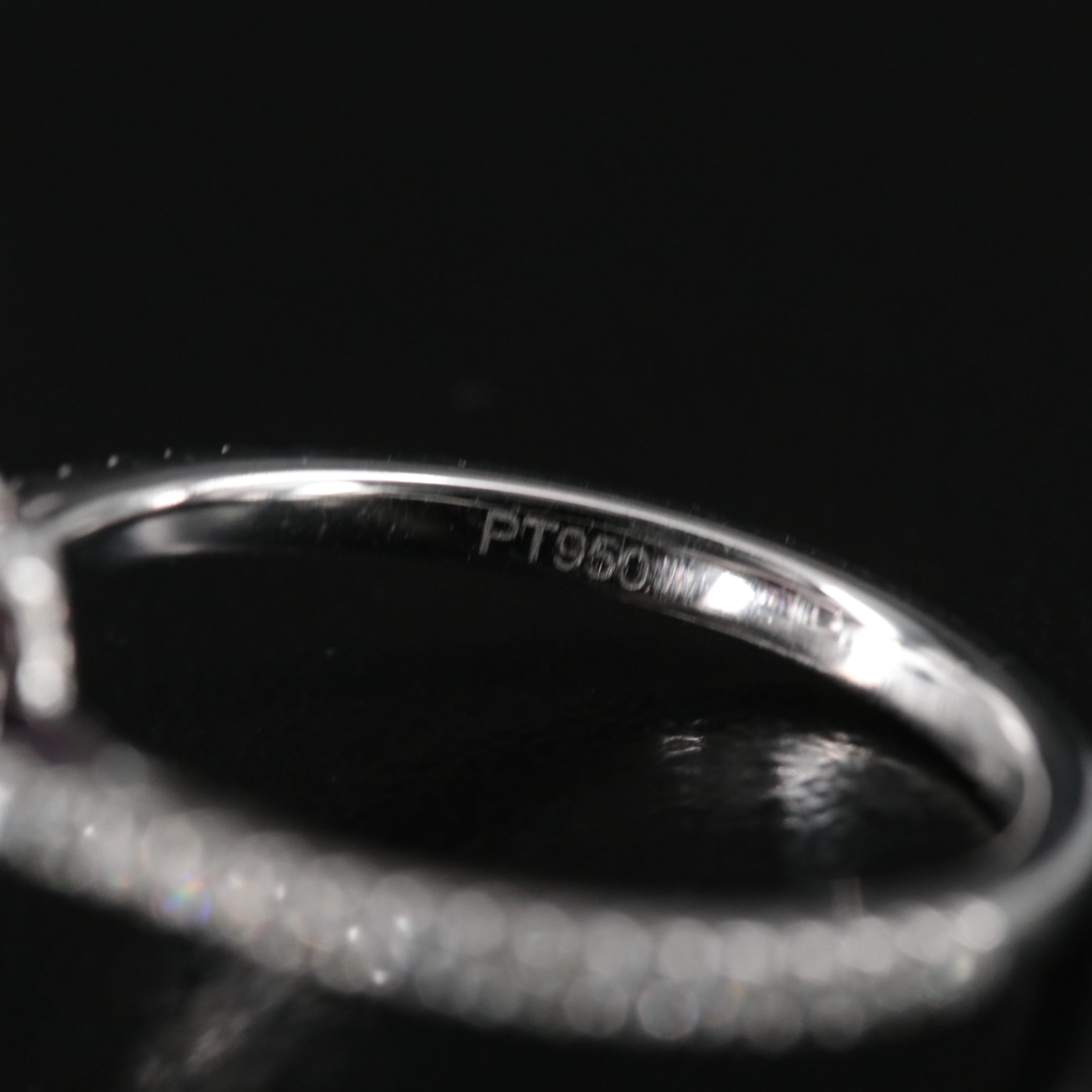 Platinum 3.83 CT Unheated Kashmir Sapphire and Diamond Ring with GIA Report