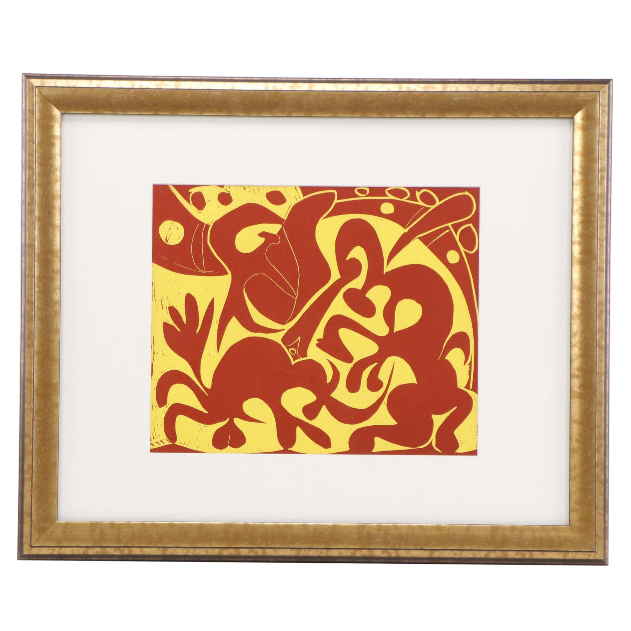 Pablo Picasso Linocut "Picador and Matador," 1962