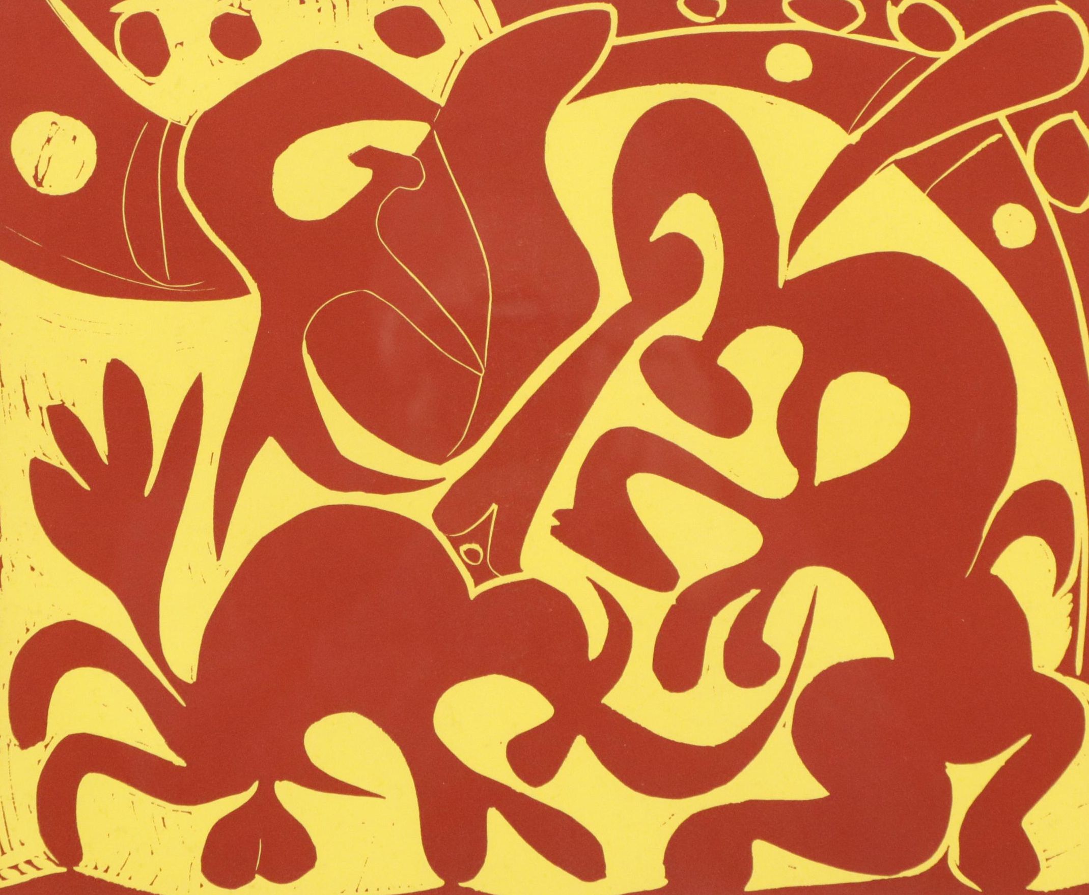 Pablo Picasso Linocut "Picador and Matador," 1962