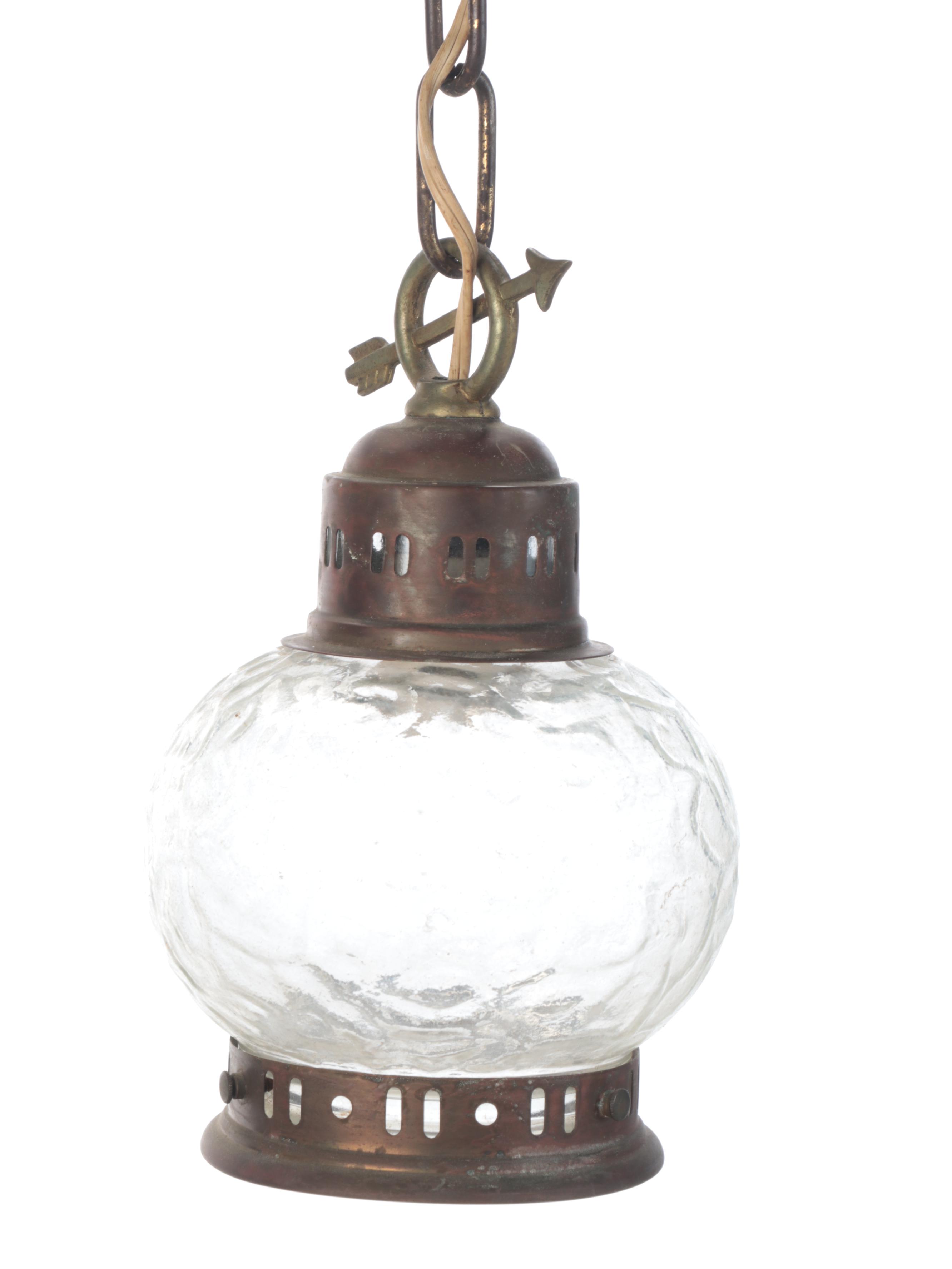 Victorian Style Pendant Frame With Glass Pendant Light