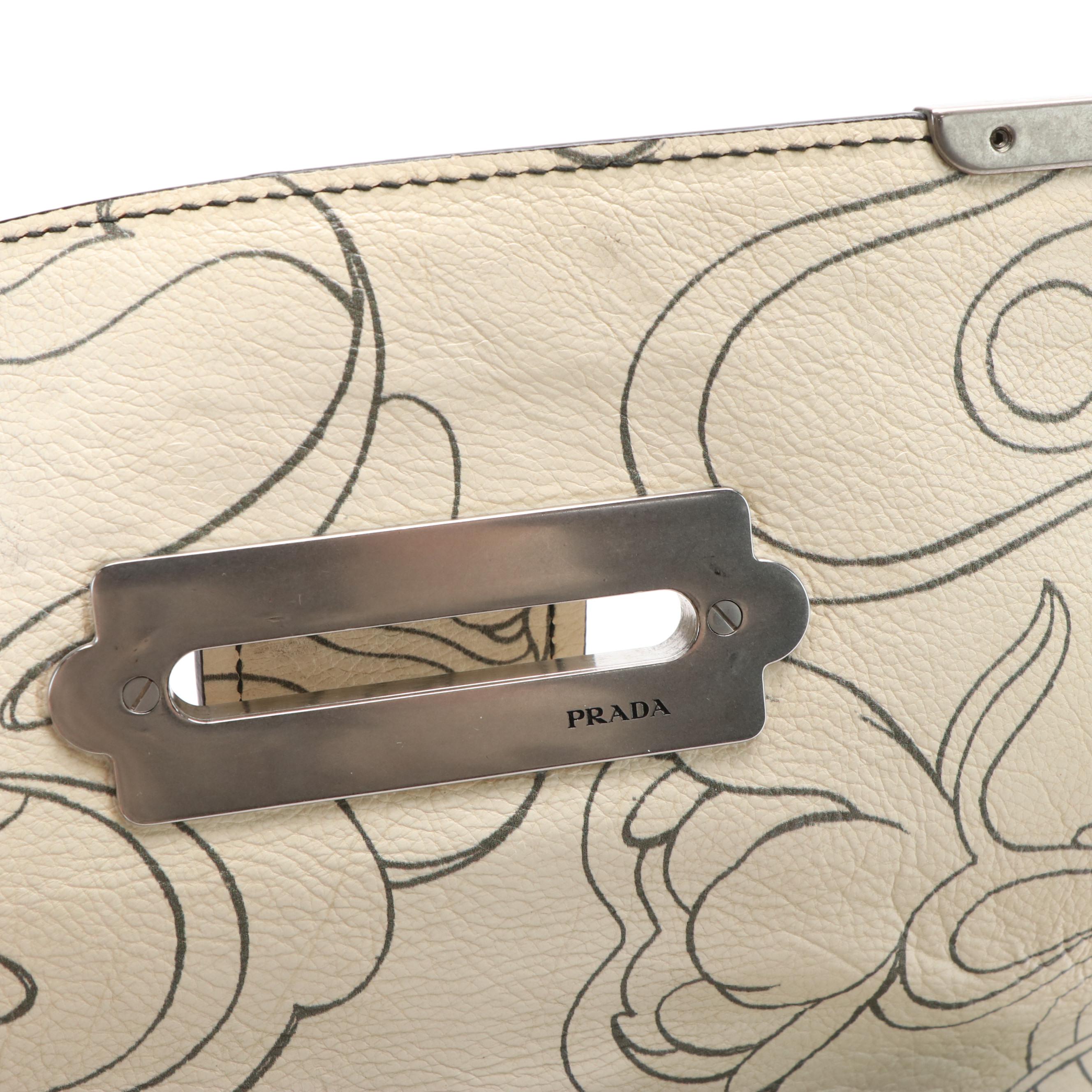 Prada Rabbit Print Cahier Crossbody Bag