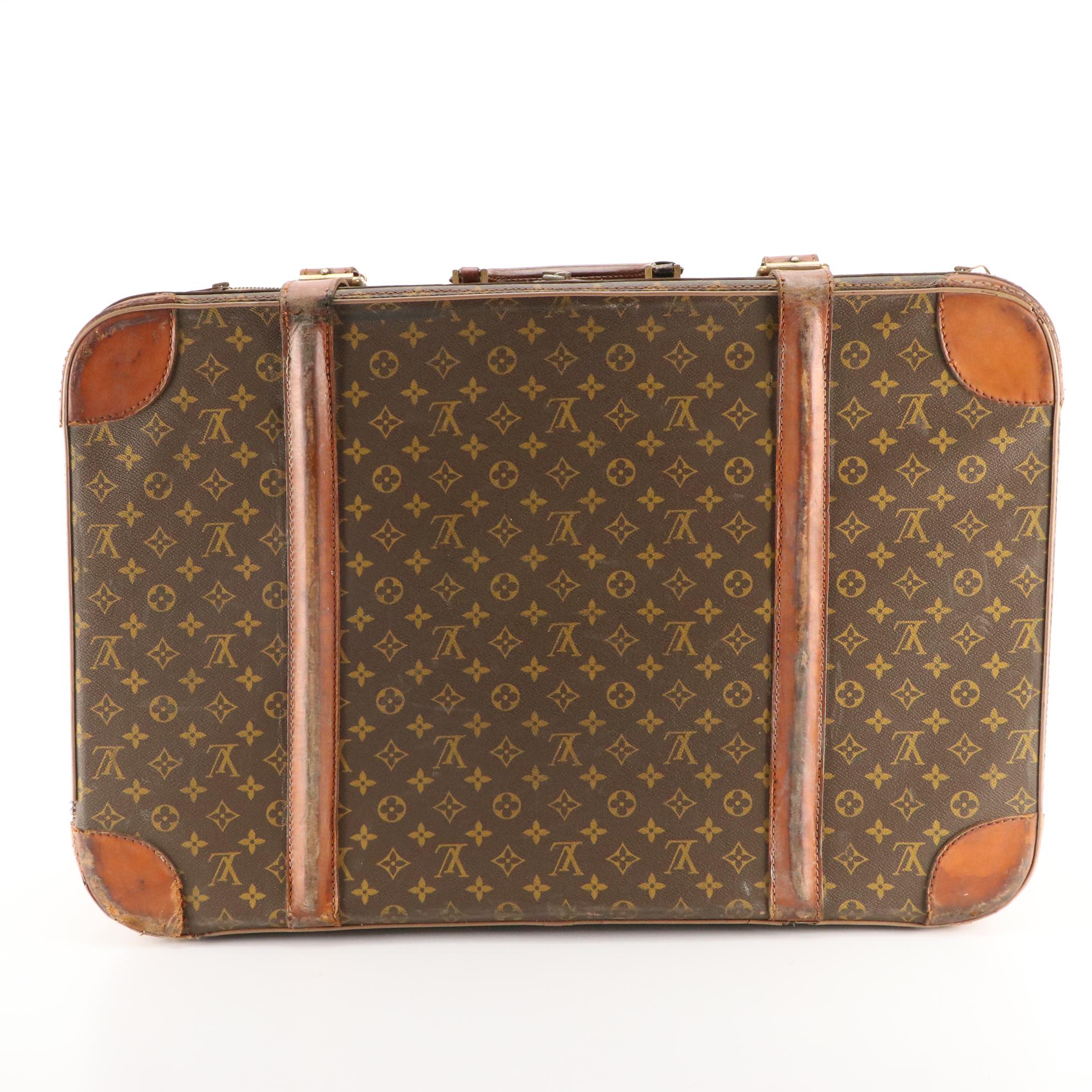 Louis Vuitton Monogram Stratos Luggage Set and Super President Small Case, 1970s