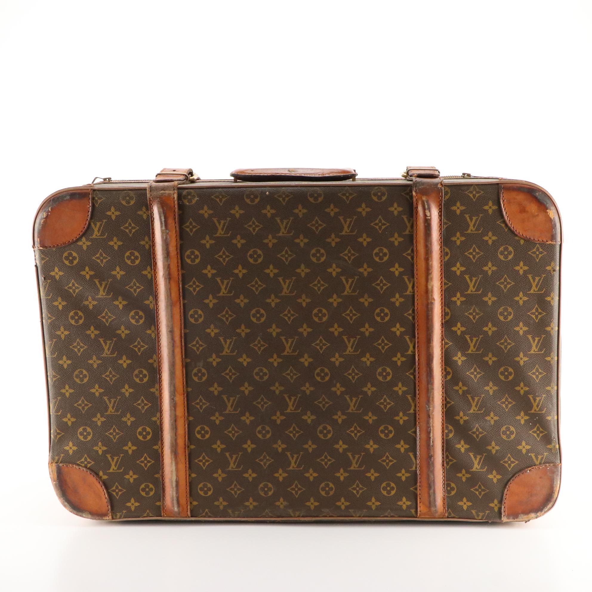 Louis Vuitton Monogram Stratos Luggage Set and Super President Small Case, 1970s