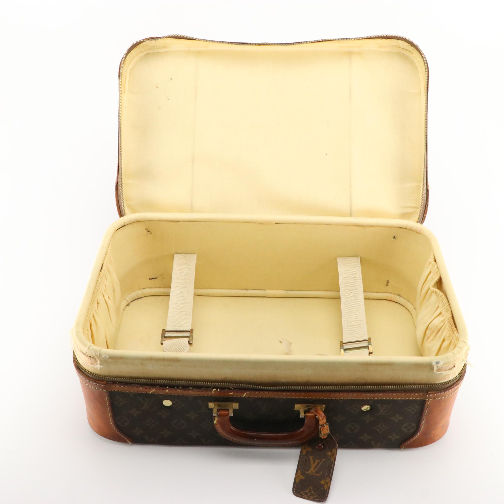 Louis Vuitton Monogram Stratos Luggage Set and Super President Small Case, 1970s